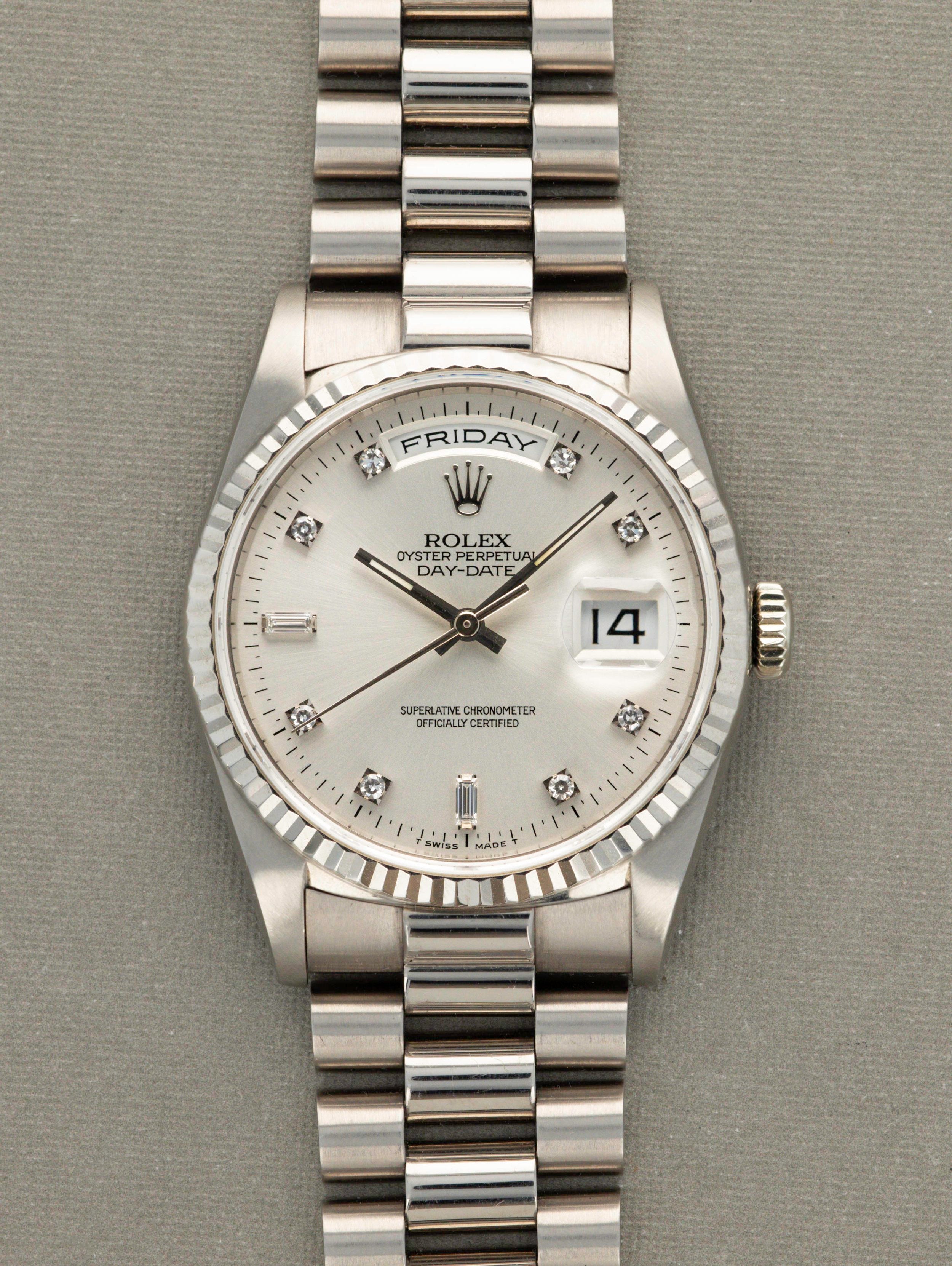 Rolex Day-Date Ref. 18239 - Diamond Dial with Papers
