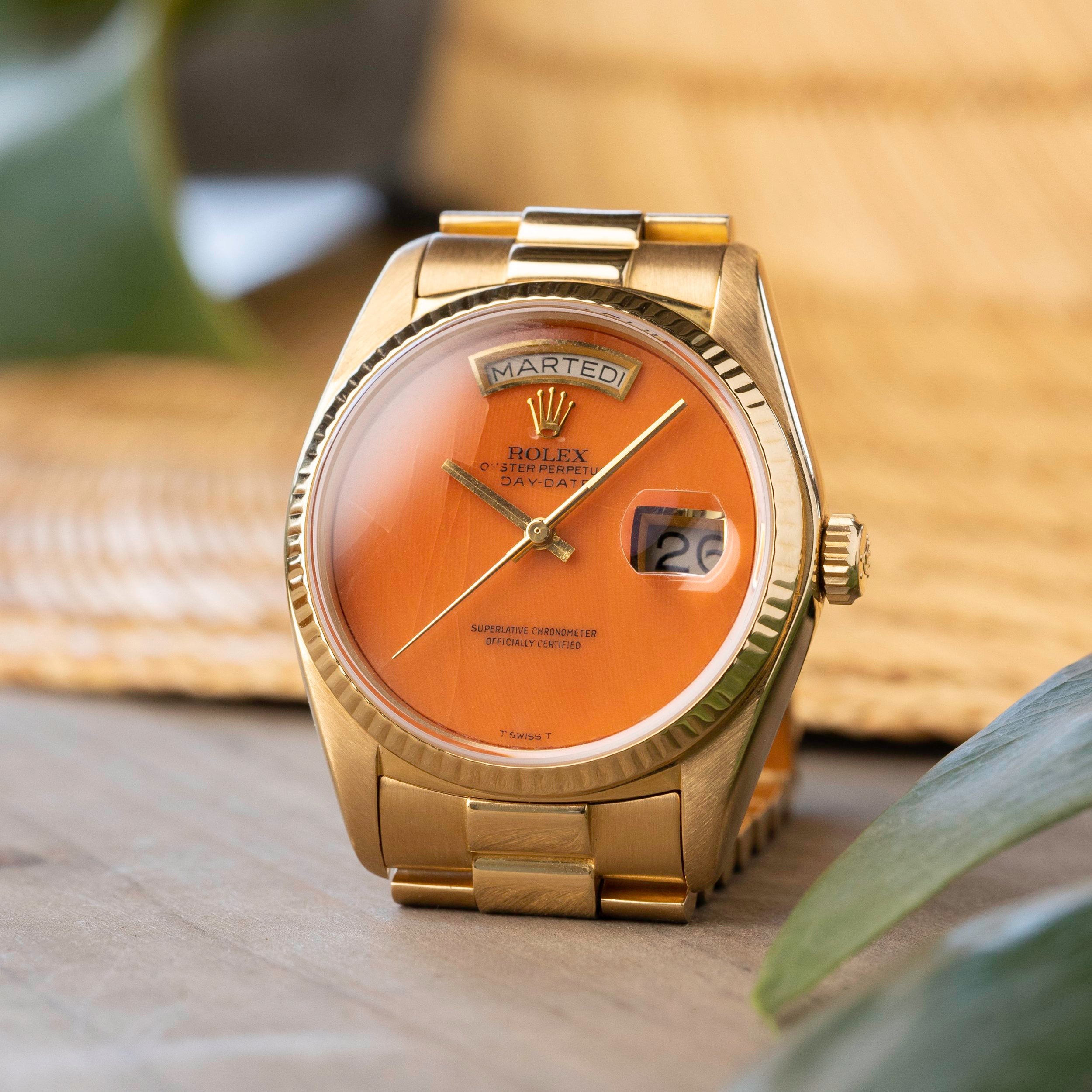 Rolex shop orange dial