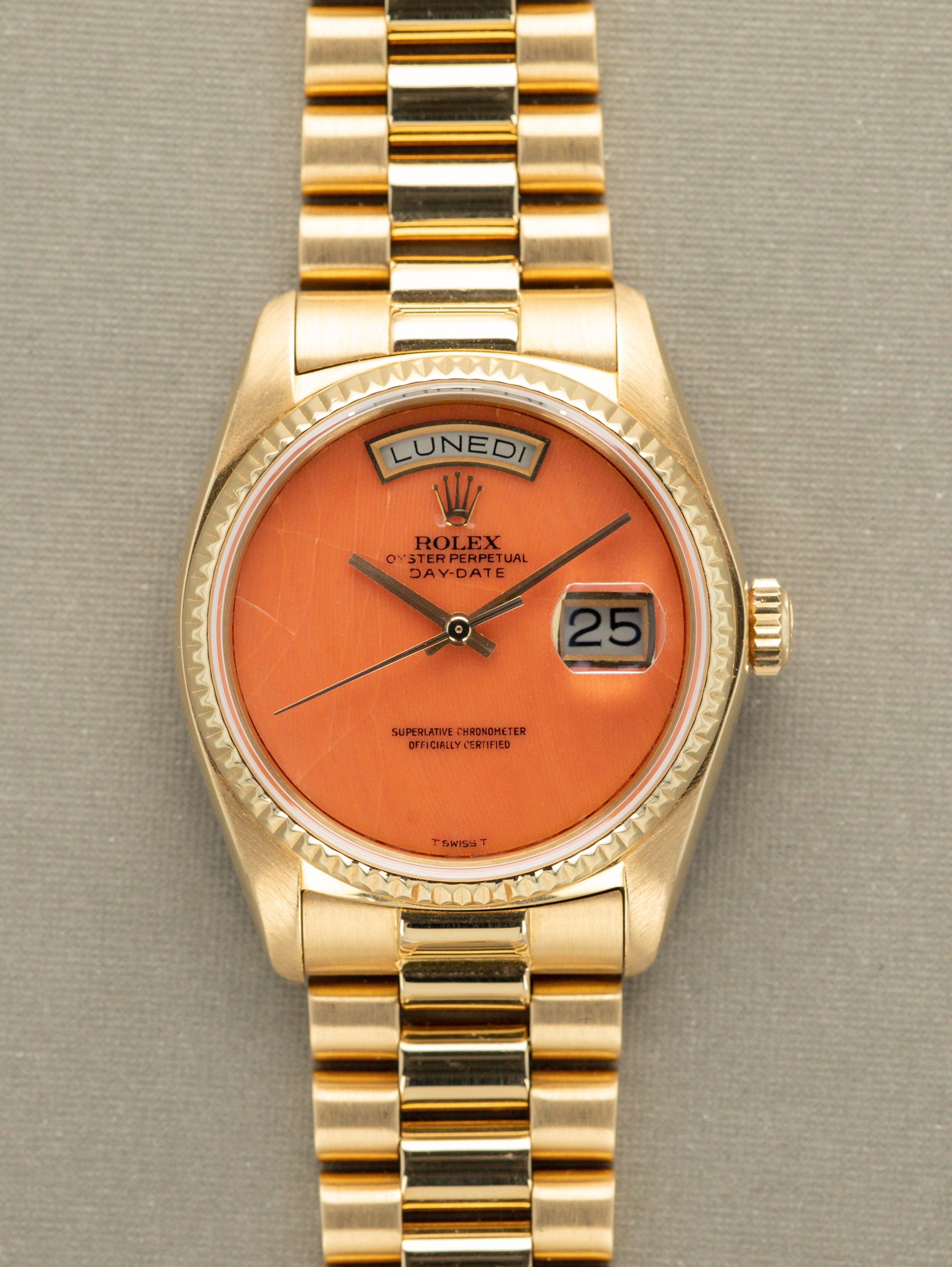 Rolex Day Date Ref. 18038 Coral Dial