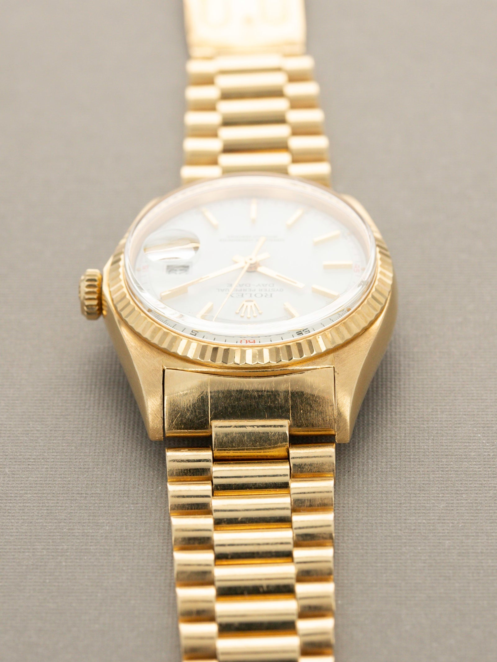 Rolex Day-Date Ref. 1803 - Red Quarters Dial with Papers