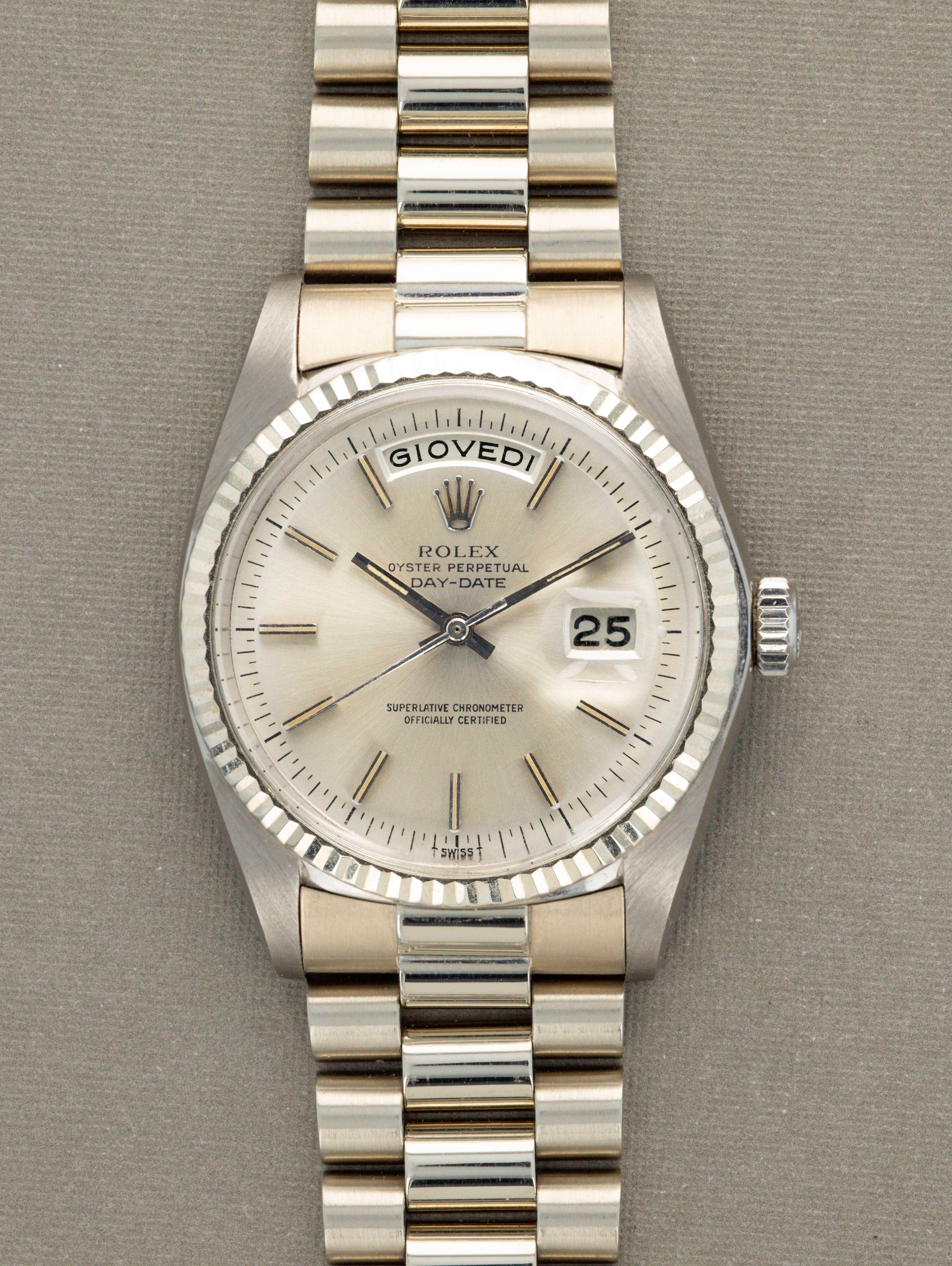 Rolex Day Date Ref. 1803 White Gold Full Set