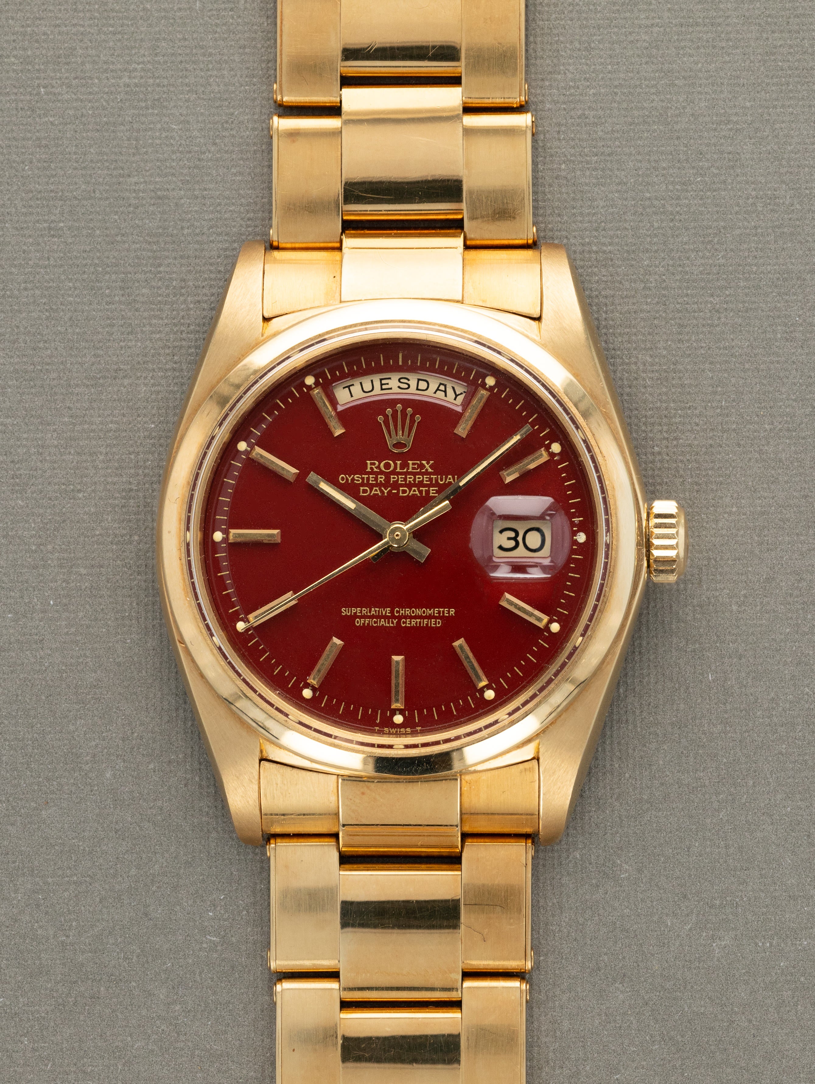 Rolex Day-Date Ref. 1802 - Oxblood 'Stella' Dial