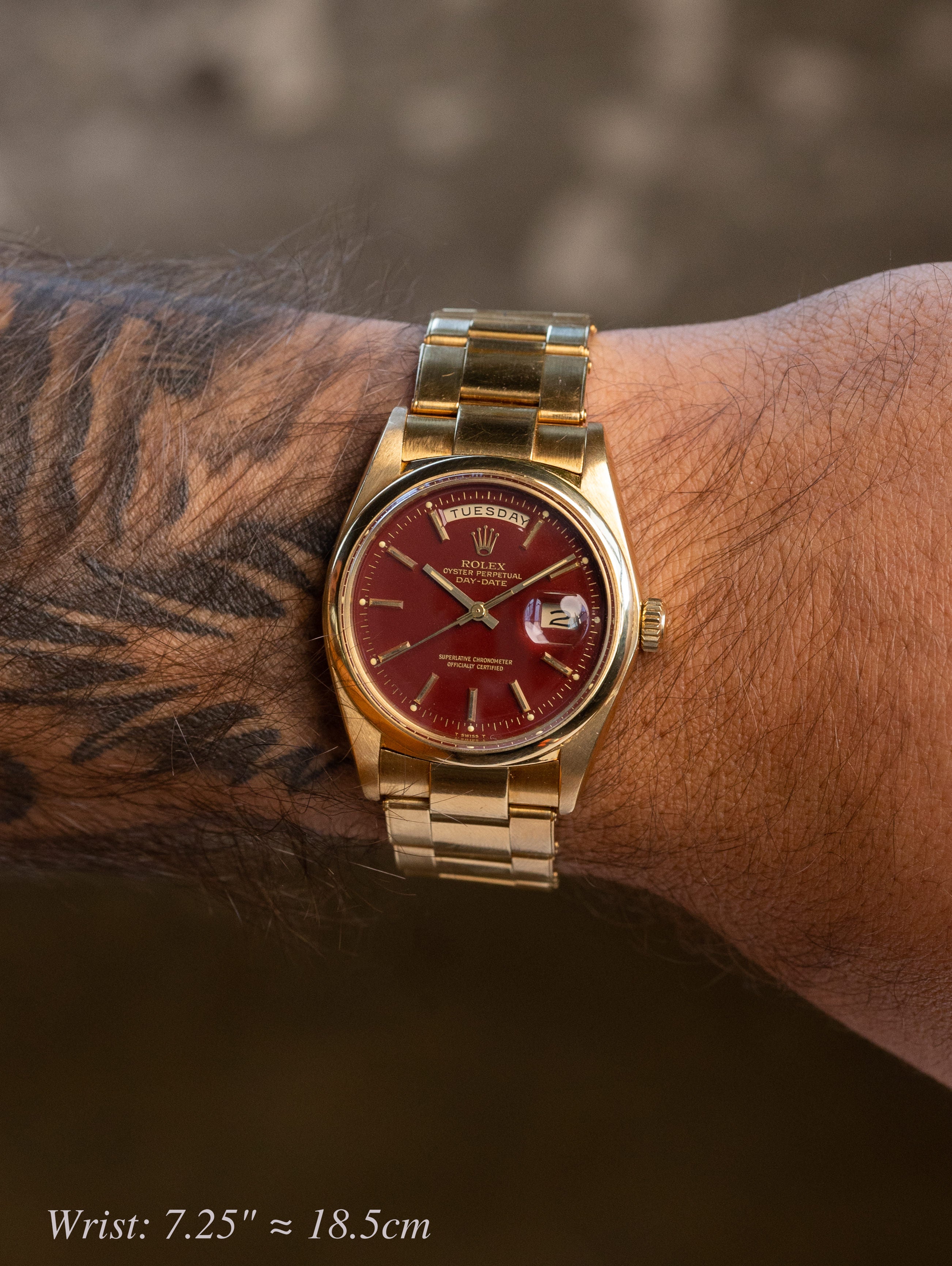 Rolex Day-Date Ref. 1802 - Oxblood 'Stella' Dial