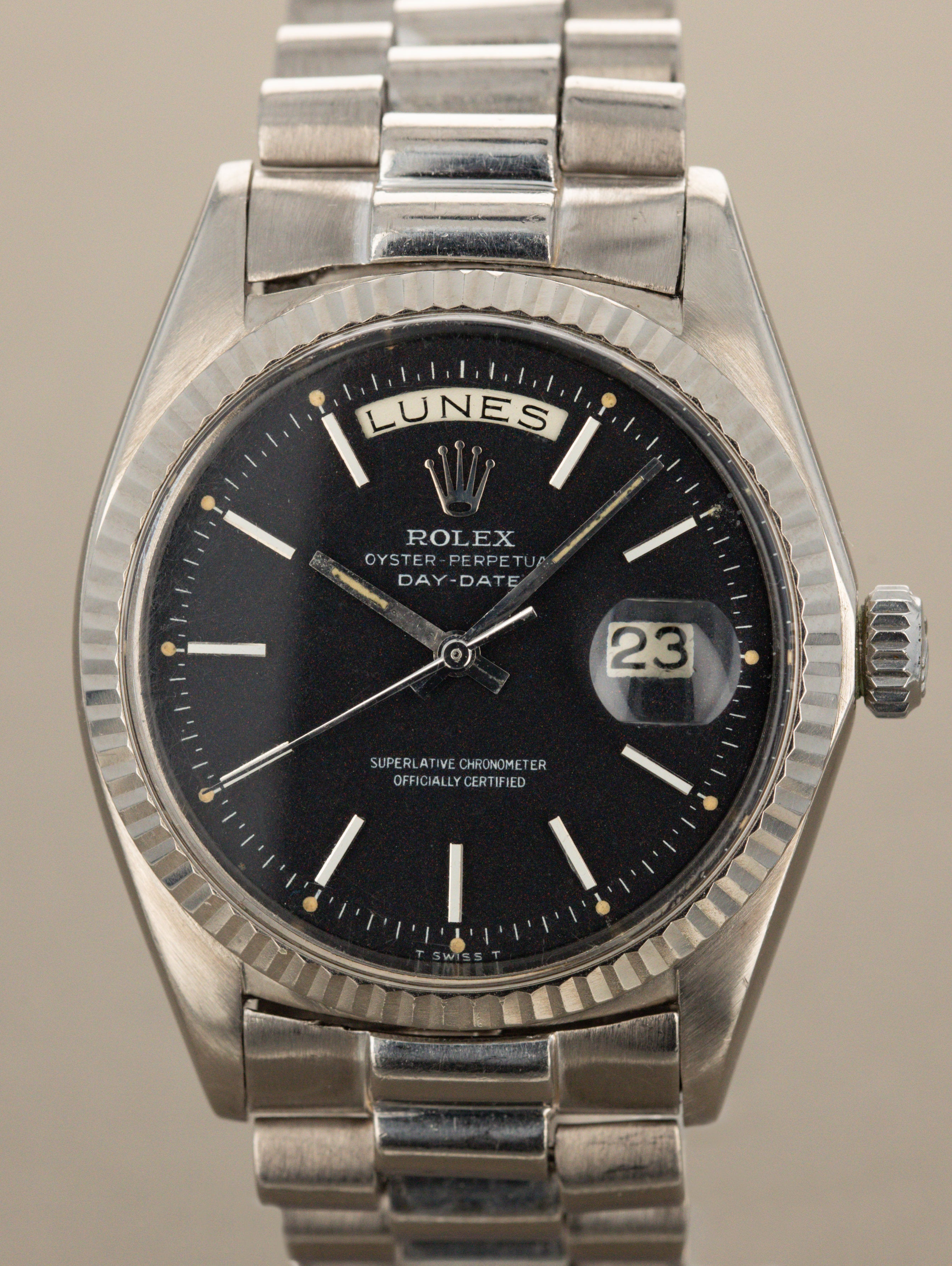 Rolex Day-Date Ref. 1803/9 - Black 'Confetti' Dial