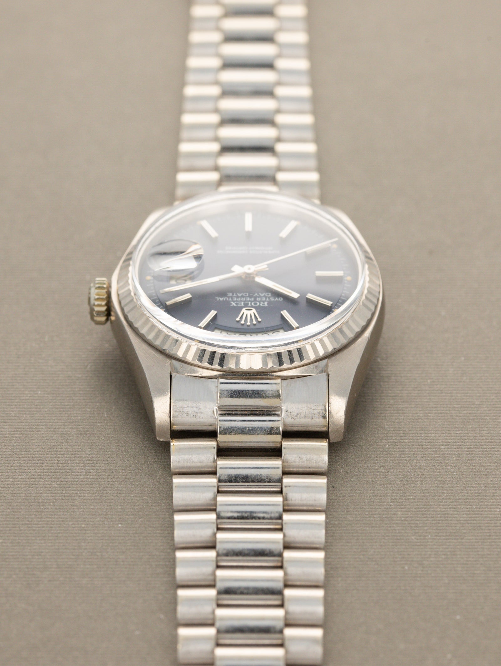 Rolex Day-Date Ref. 1803 - Satin Blue Dial Unpolished