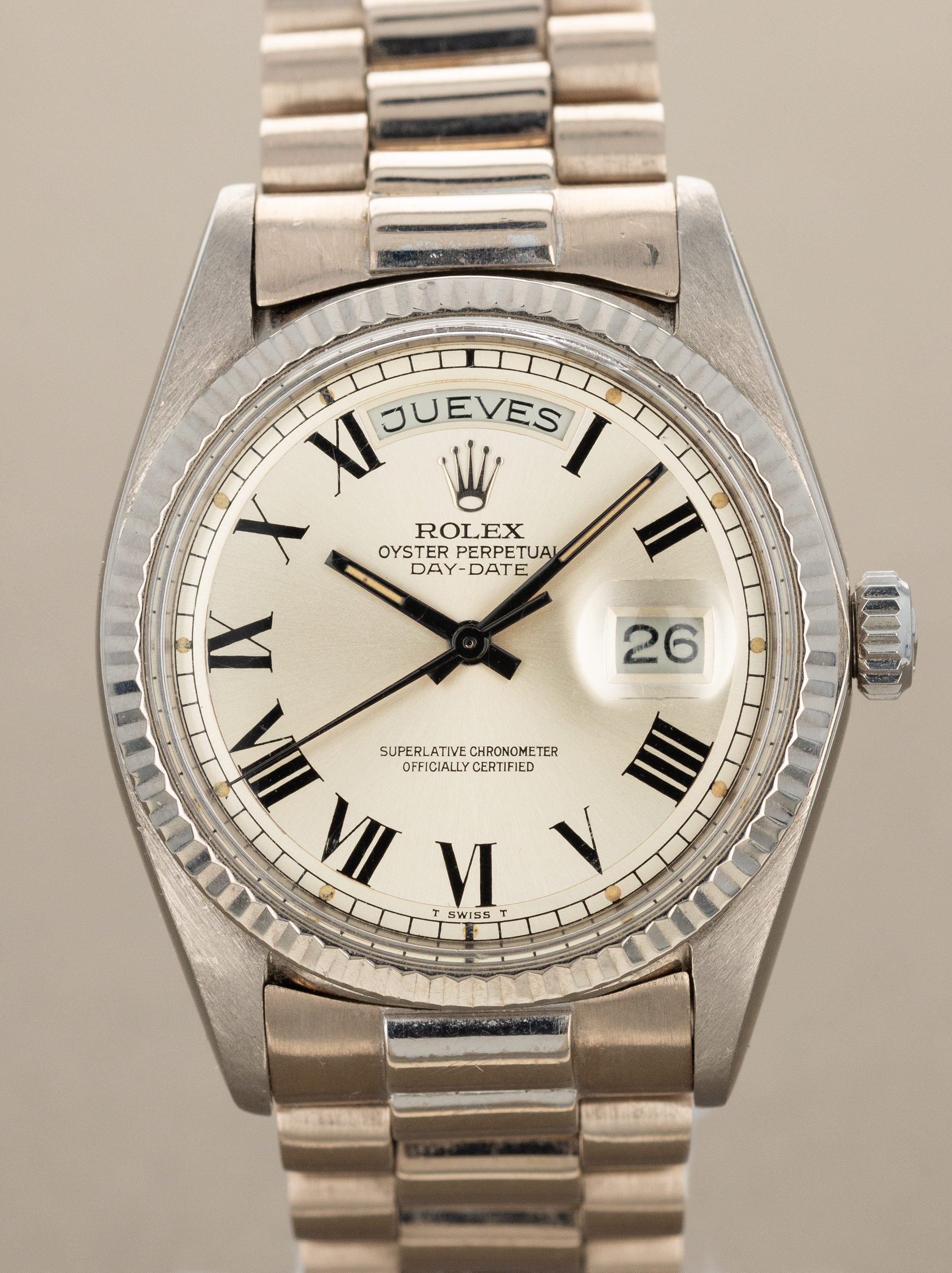 Rolex Day-Date Ref. 1803/9 - Sunburst Silver 'Buckley' Dial