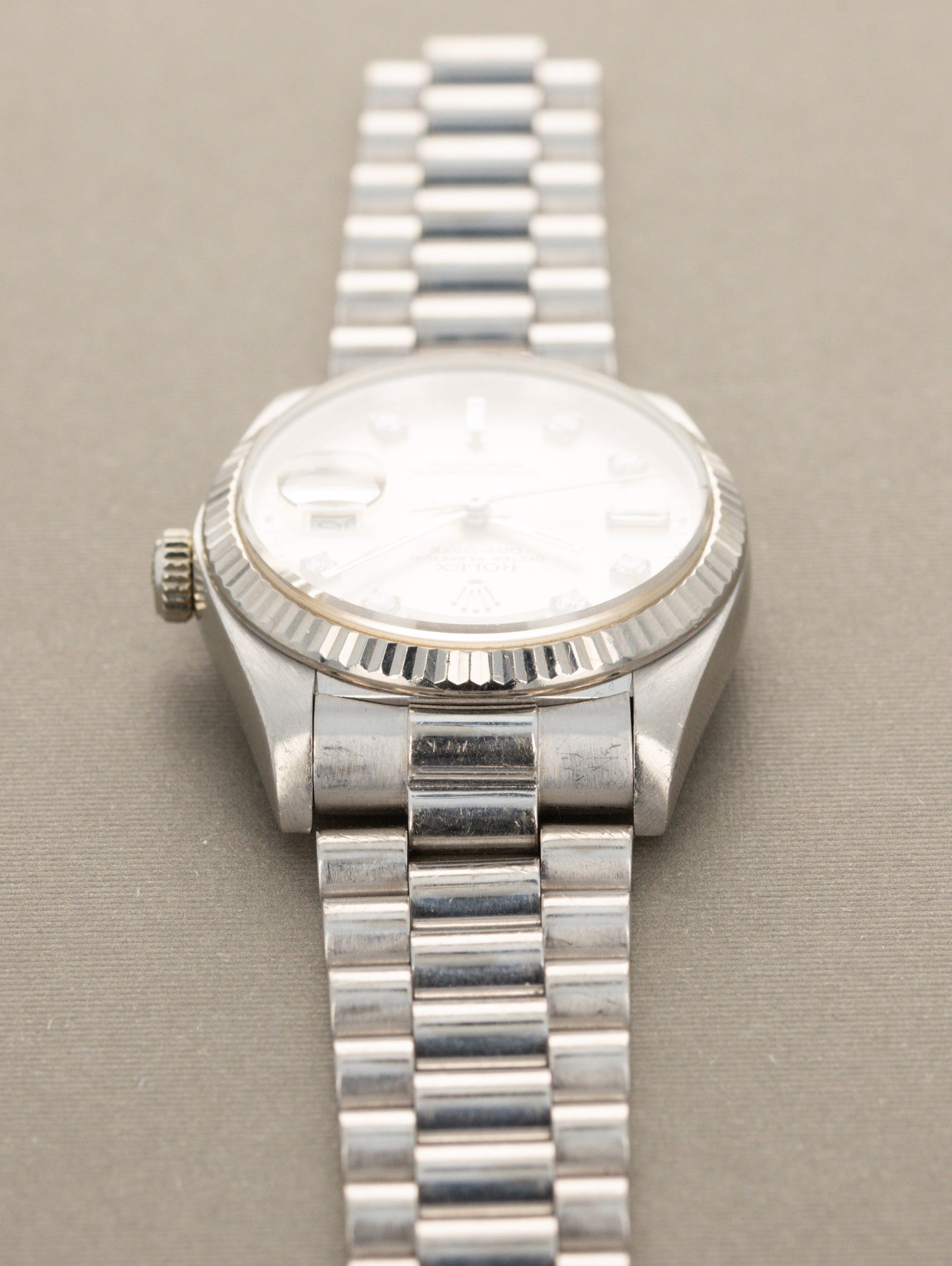 Rolex Day-Date Ref. 18039 - Silver 'Diamond' Dial