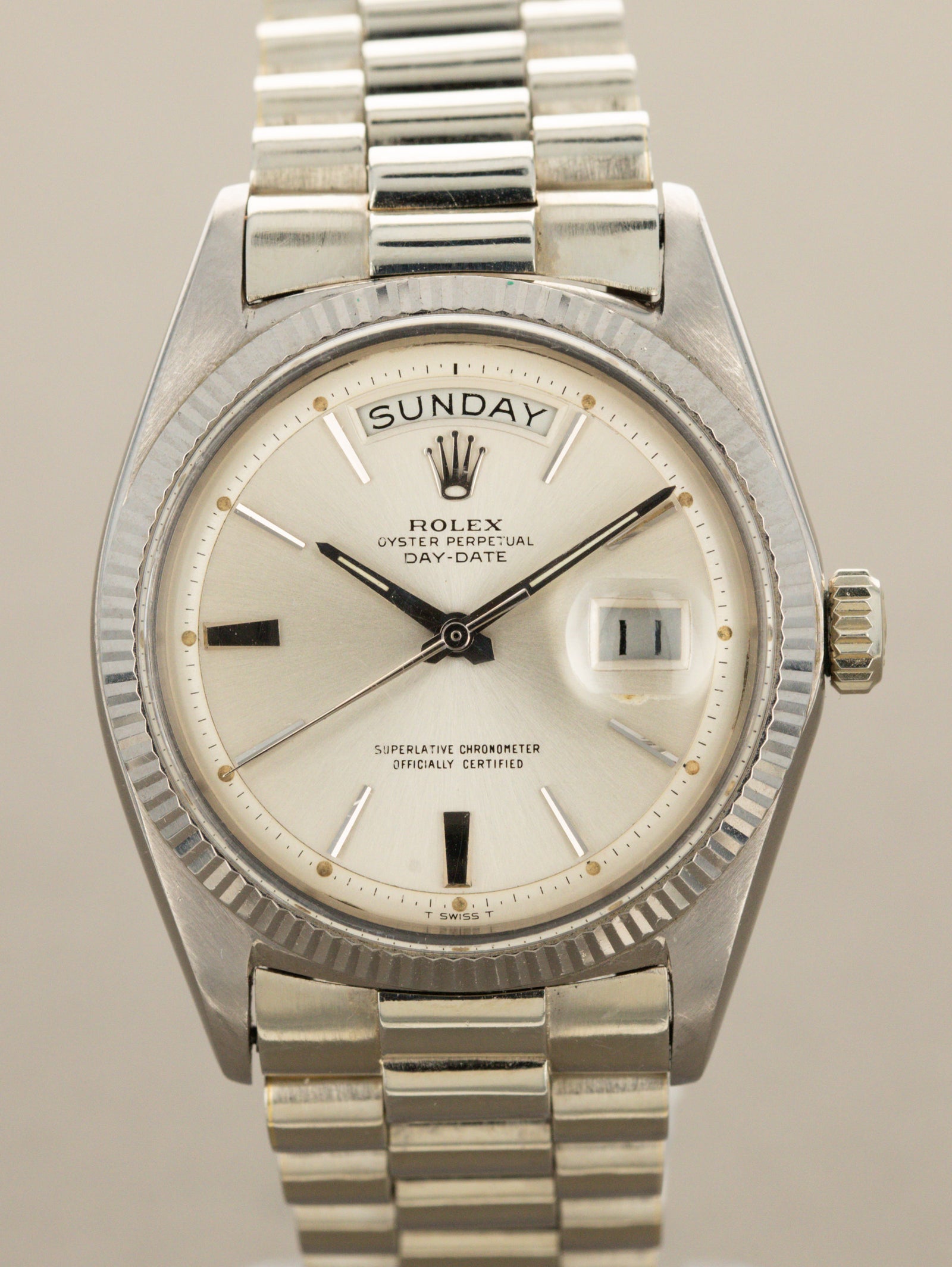 Rolex Day-Date Ref. 1803/9 - Sunburst Silver 'Doorstop' Dial