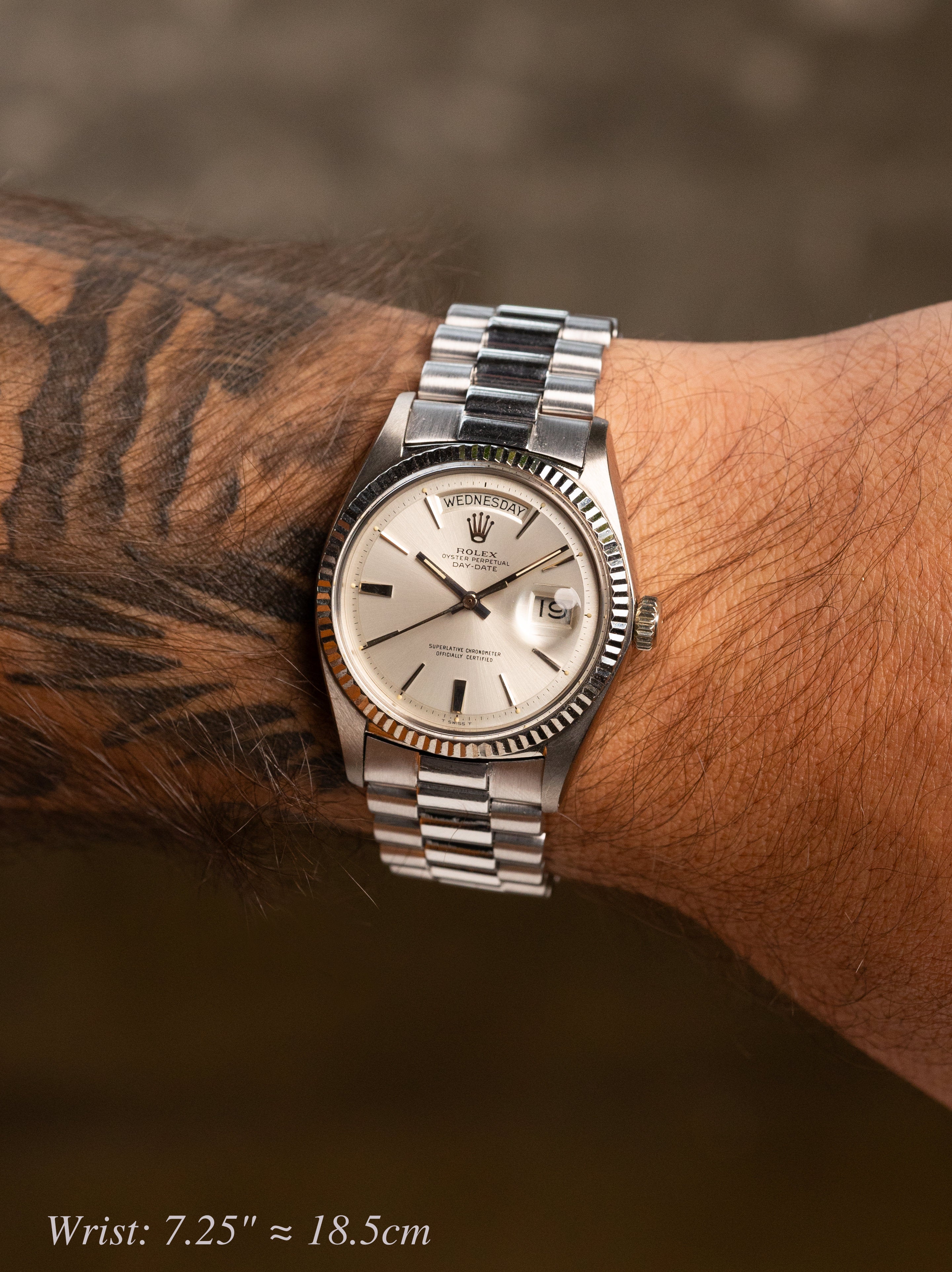 Rolex Day-Date Ref. 1803/9 - Sunburst Silver 'Doorstop' Dial w/ 'Big Logo' Bracelet