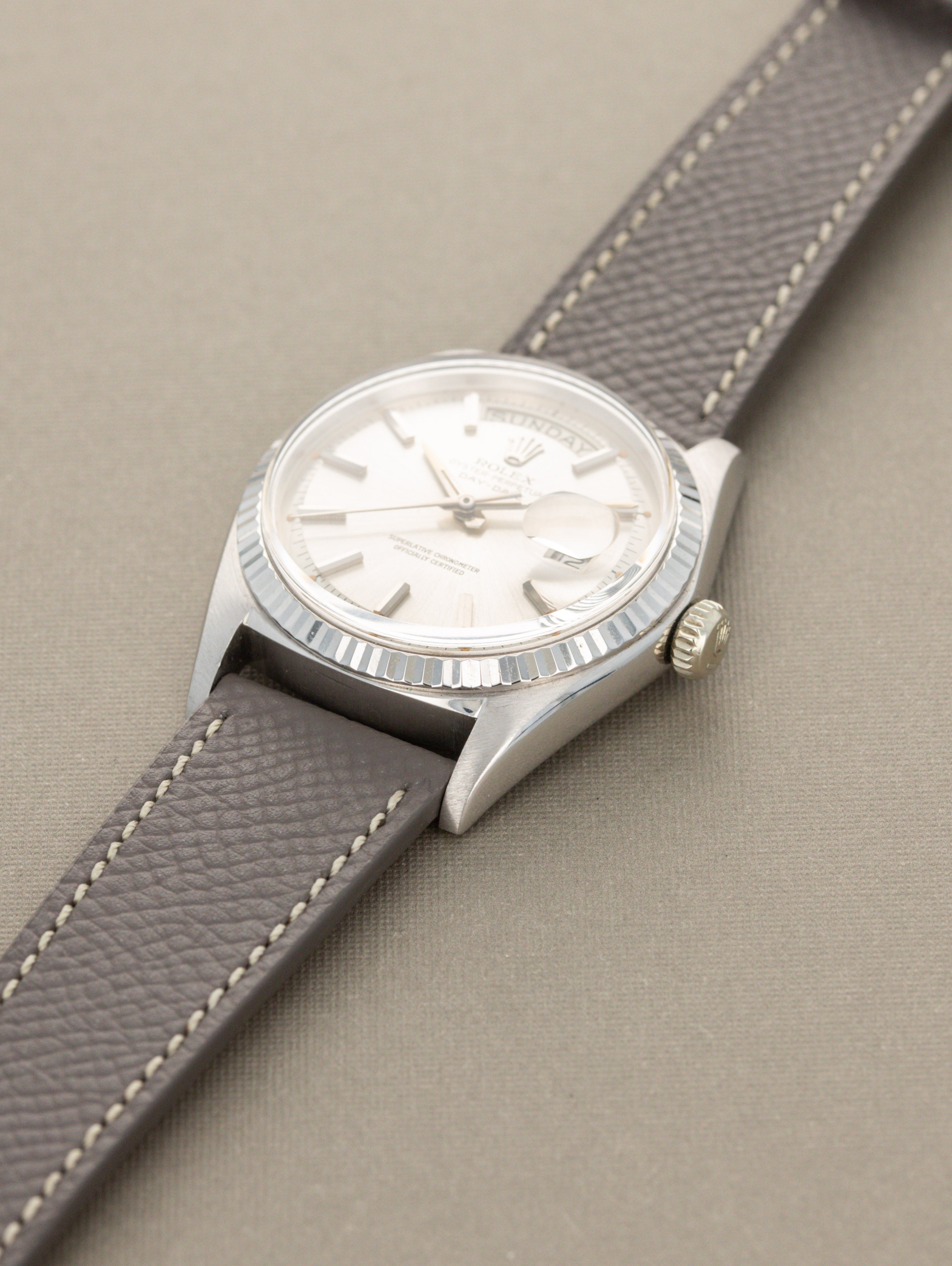 Rolex Day-Date Ref. 1803/9 - Sunburst Silver 'Swiss Only' Dial