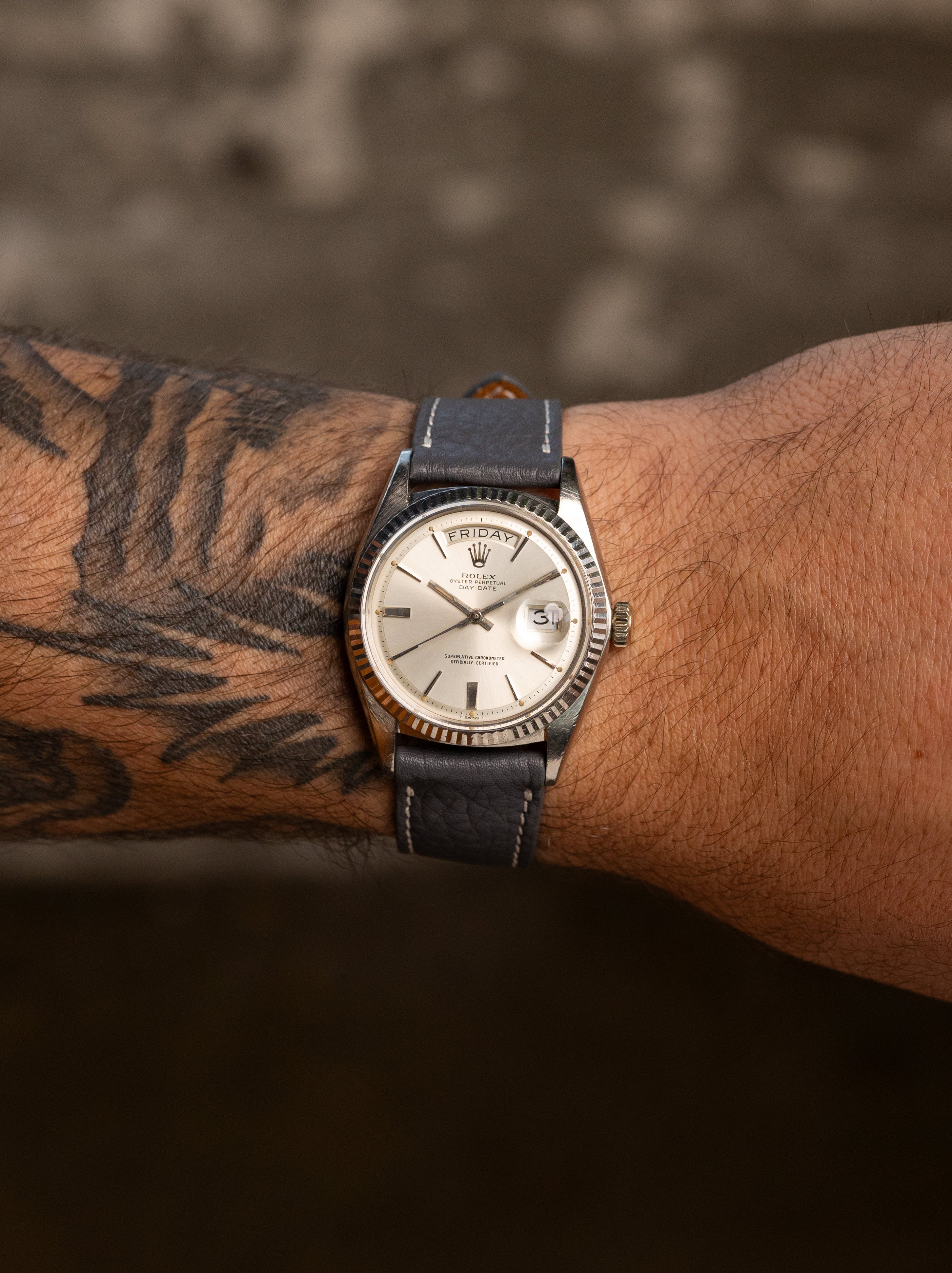 Rolex Day-Date Ref. 1803/9 - Sunburst Silver 'Door Stop' Dial