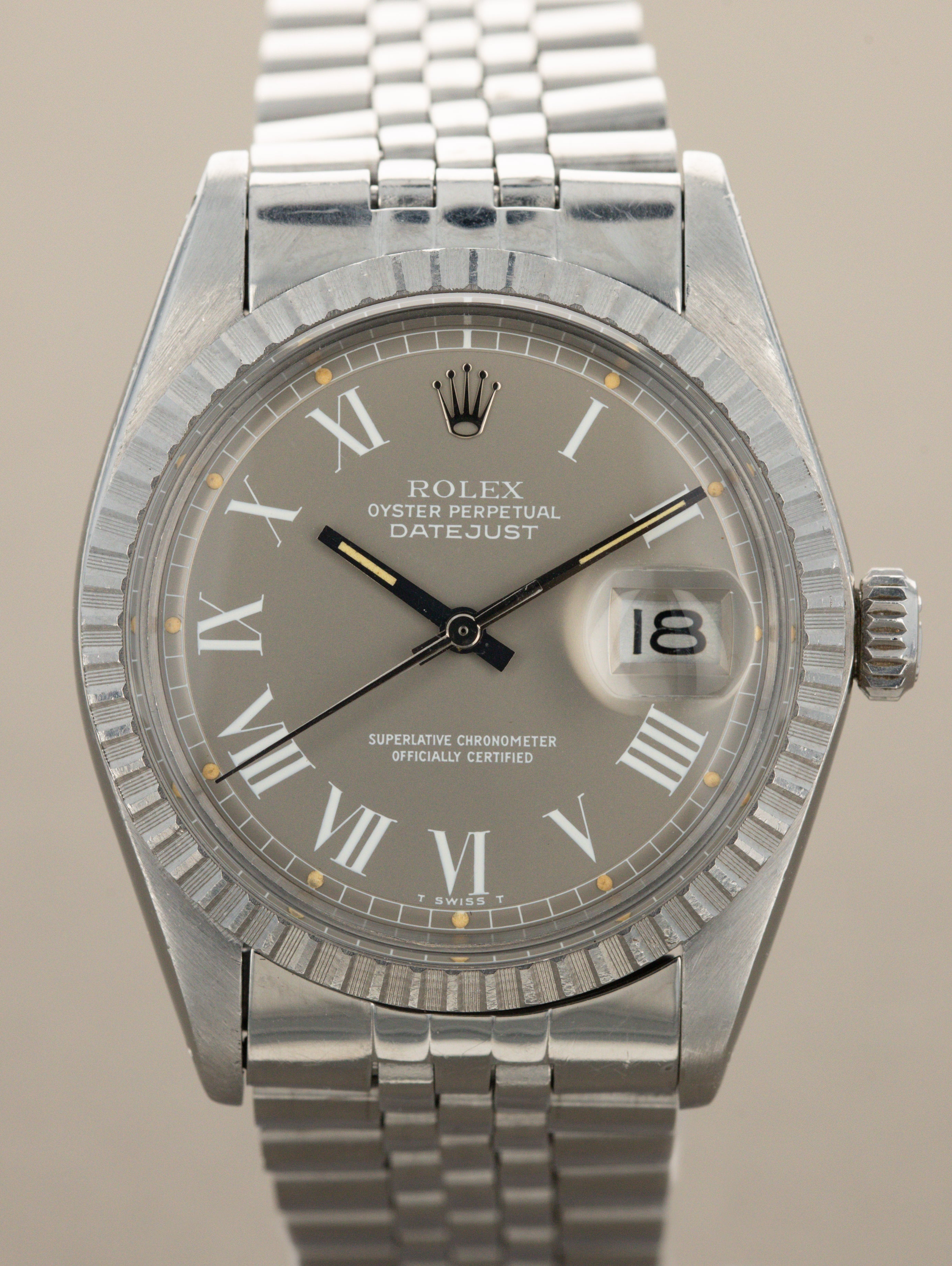 Rolex Datejust Ref. 1603 - Satin Grey 'Buckley' Dial