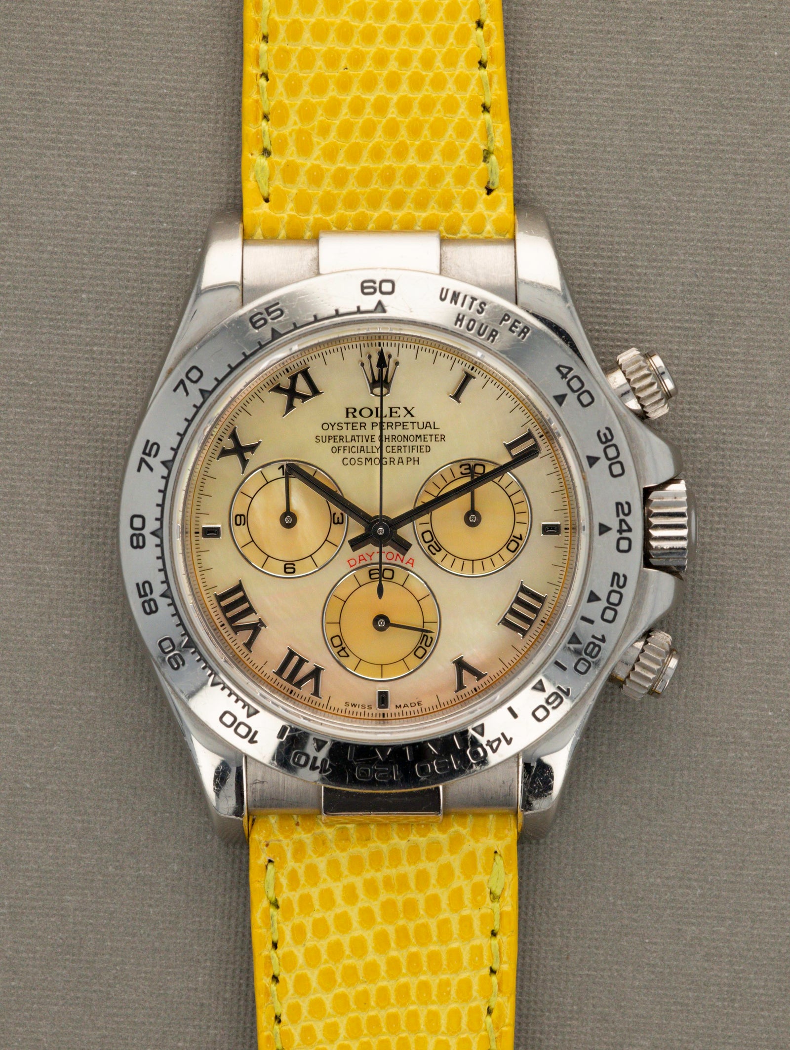 Rolex Daytona Ref. 116519 Yellow MOP Beach