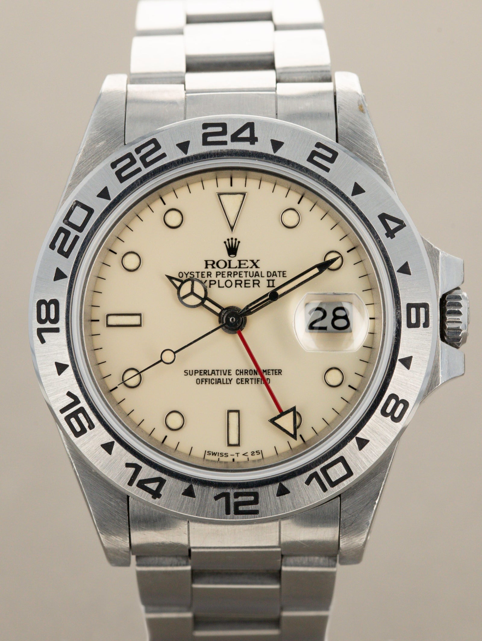 Rolex Explorer II Ref. 16550 - 'Cream Dial' Full Set