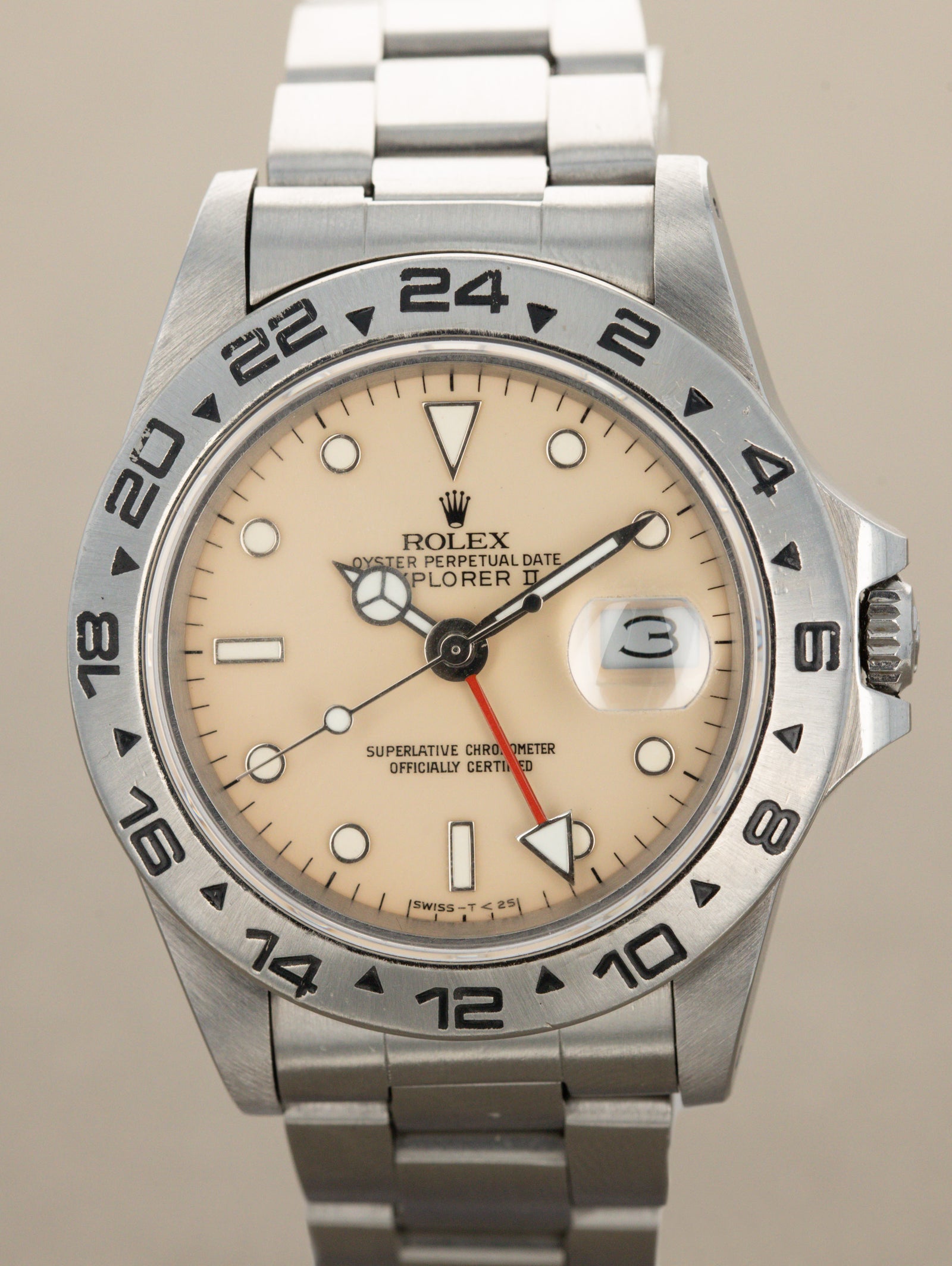 Rolex Explorer II Ref. 16550 - Cream 'Rail' Dial
