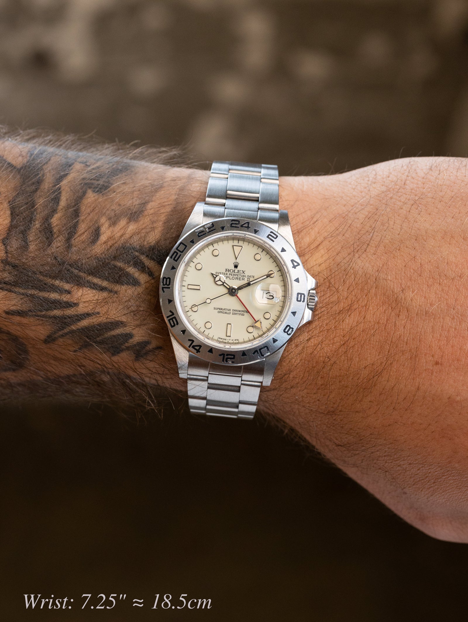 Rolex Explorer II Ref. 16550 - Cream 'Rail' Dial W/ Box & Papers