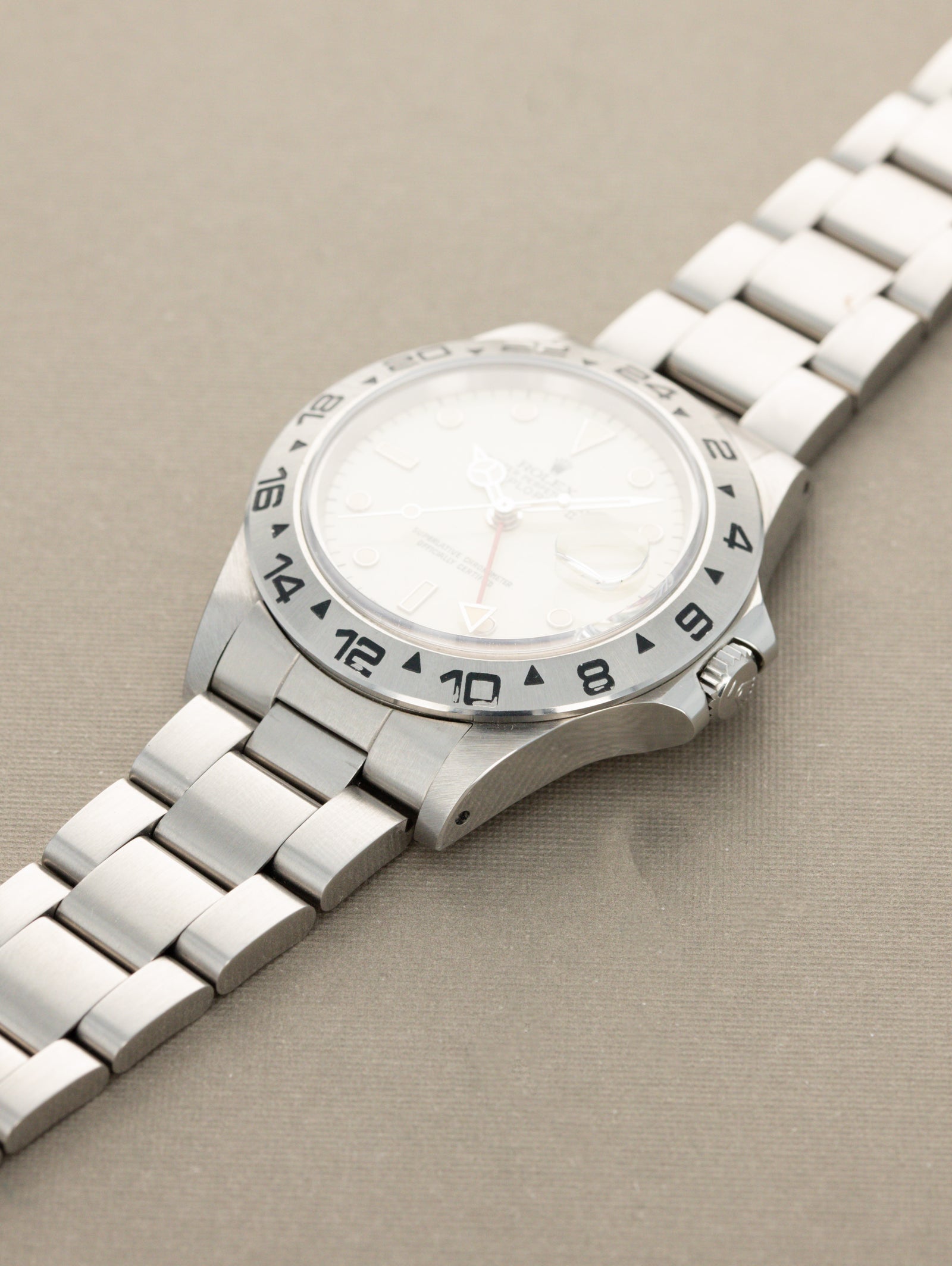 Rolex Explorer II Ref. 16550 - Cream 'Rail' Dial W/ Box & Papers