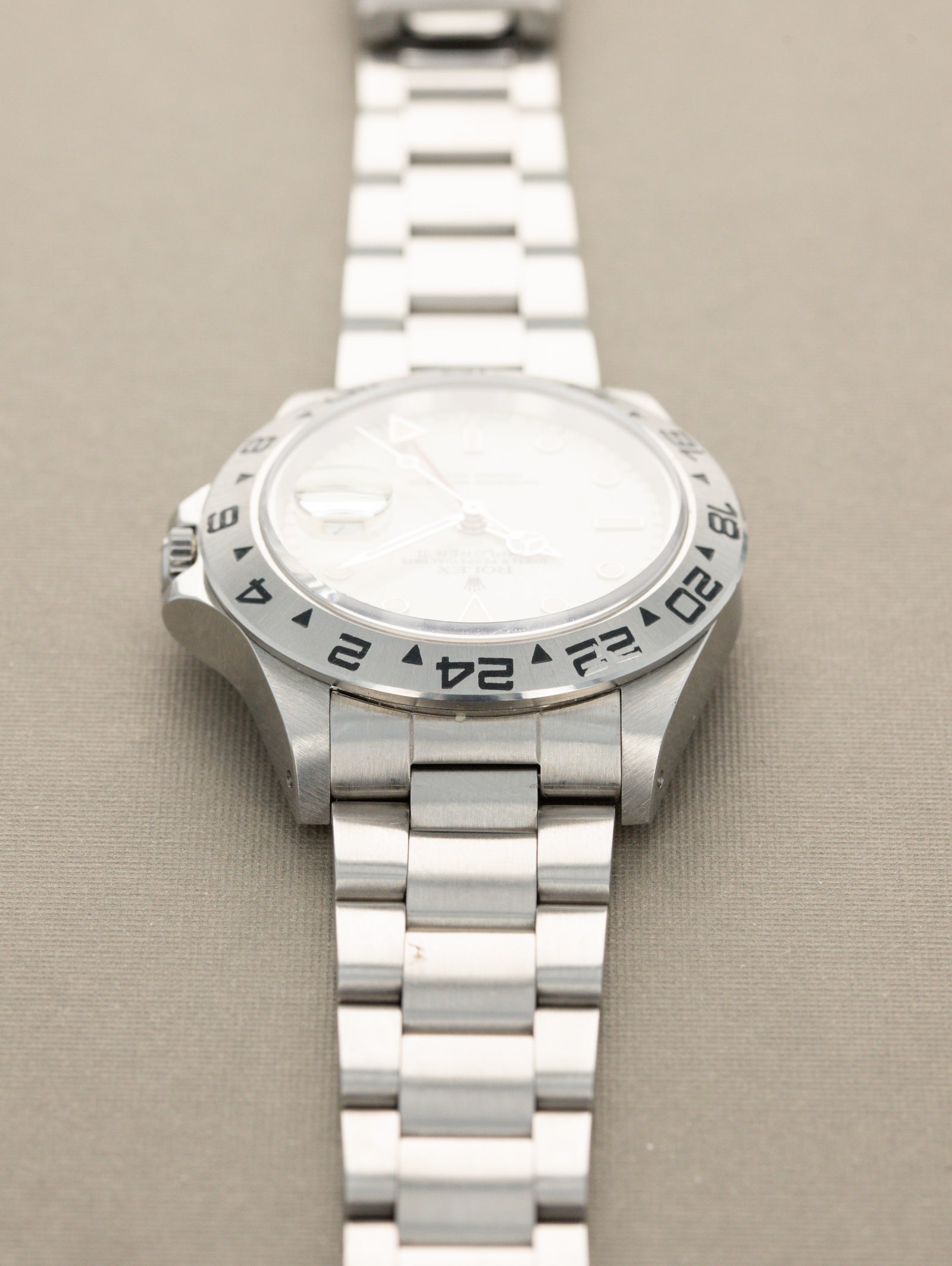 Rolex Explorer II Ref. 16550 - Cream 'Rail' Dial W/ Box & Papers