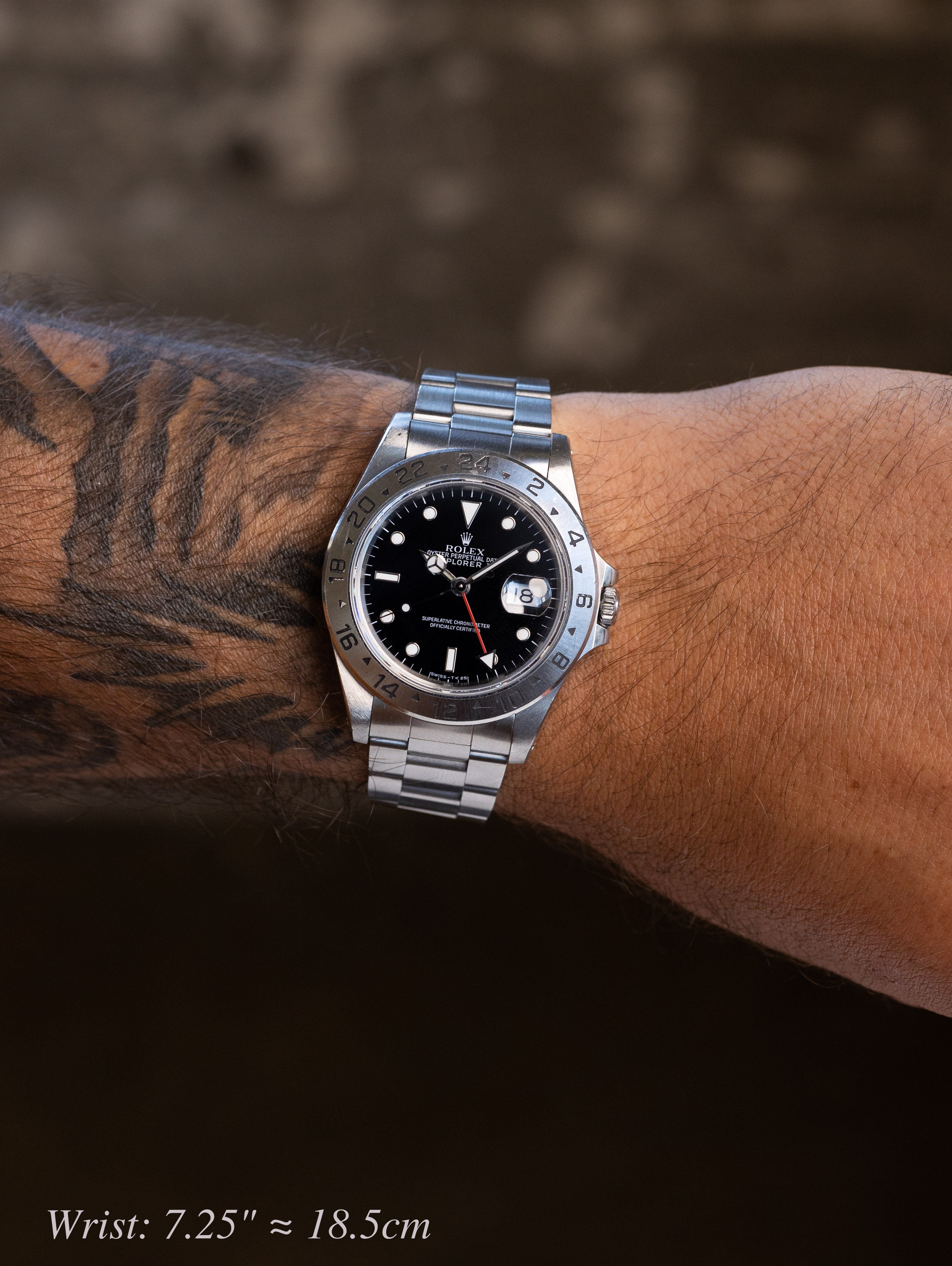 Rolex Explorer II Ref. 16570 - Gloss Black Dial w/ Box & Papers Unpolished