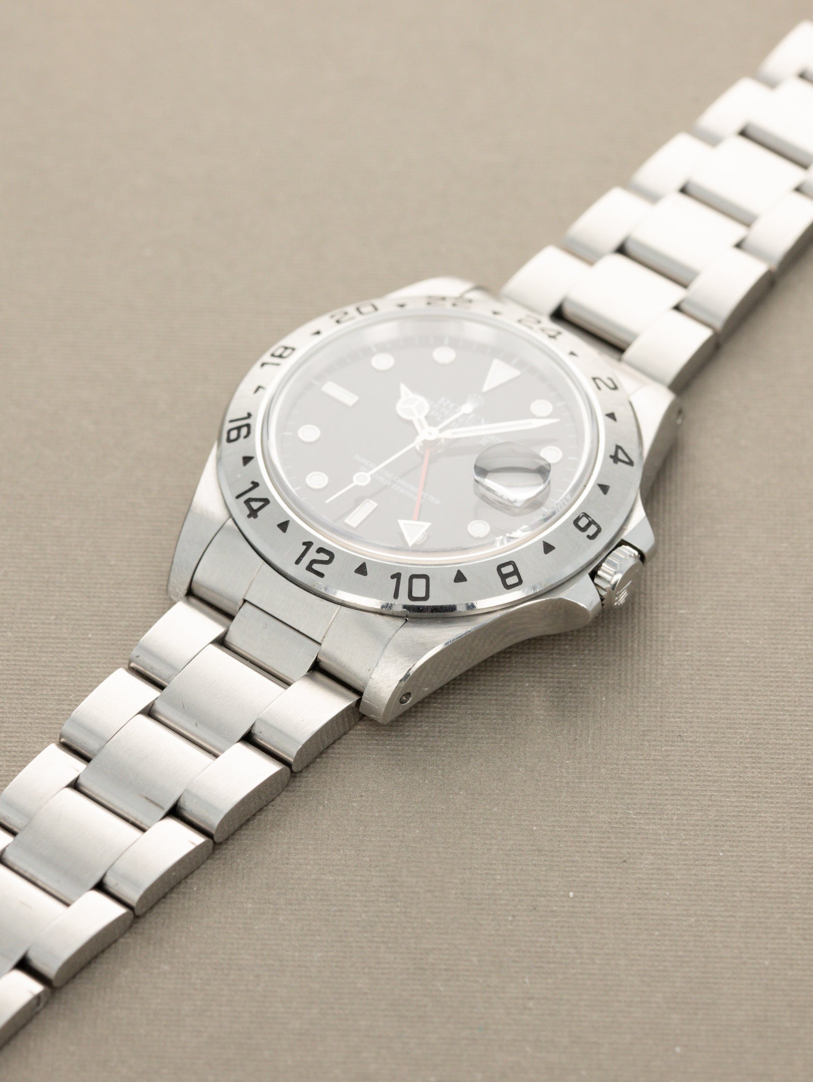 Rolex Explorer II Ref. 16570 - Gloss Black Dial w/ Box & Papers Unpolished