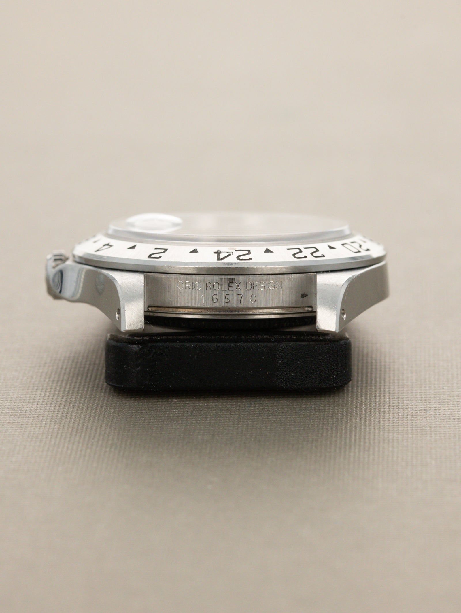Rolex Explorer II Ref. 16570 - Gloss Black Dial w/ Box & Papers Unpolished