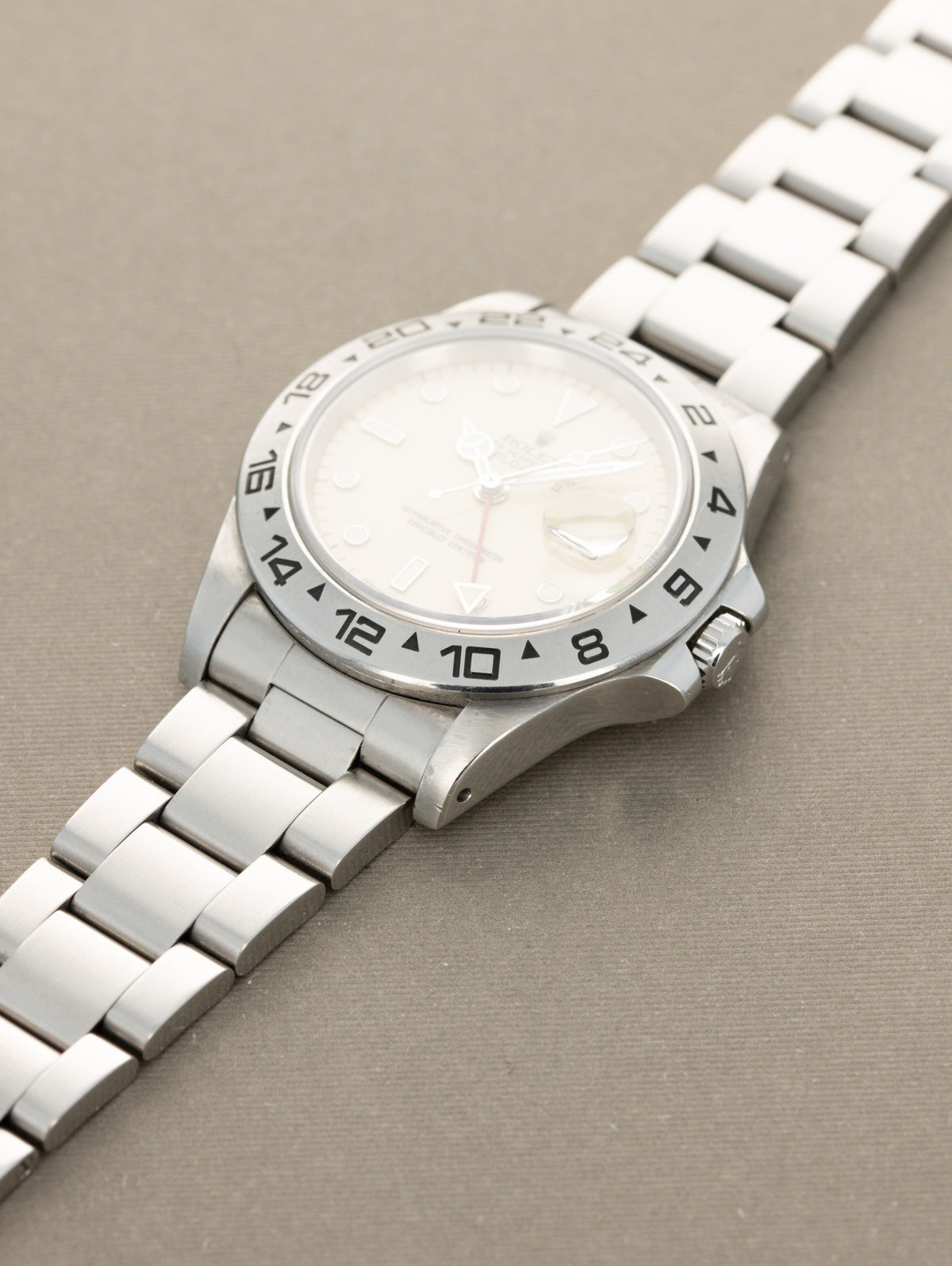 Rolex Explorer II Ref. 16550 - Cream 'Rail' Dial With Box & Service Papers