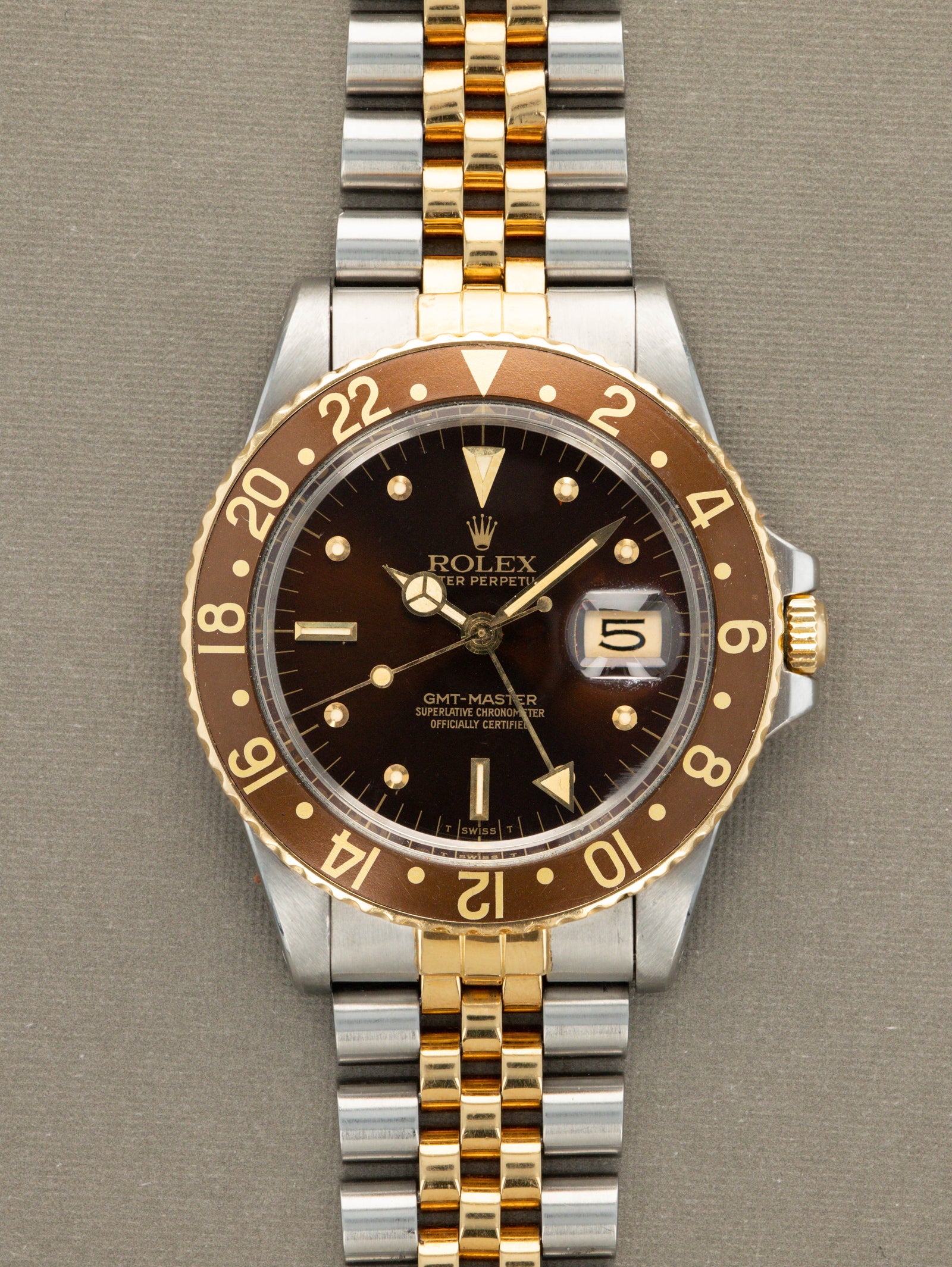 Rolex GMT-Master Ref. 16753 'Root Beer' - Sunburst Brown 'Nipple' Dial