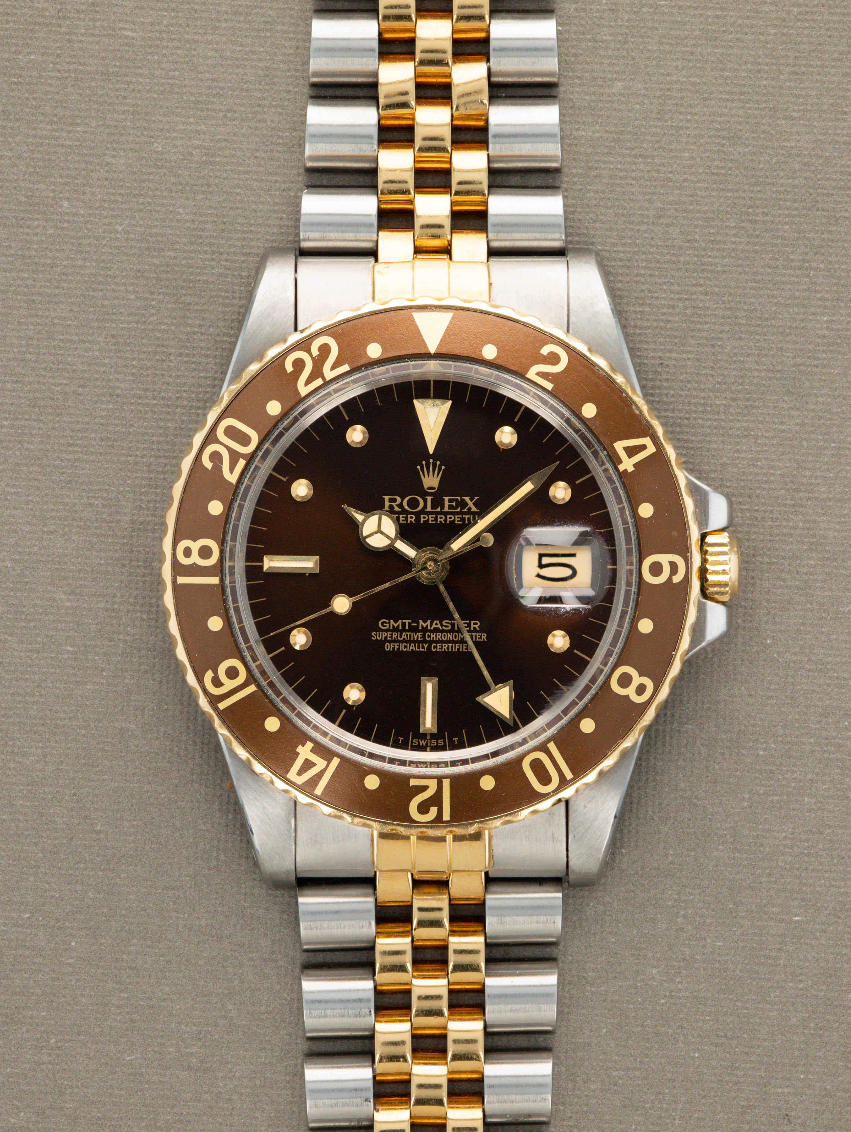 Rolex GMT-Master Ref. 16753 'Root Beer' - Sunburst Brown 'Nipple' Dial
