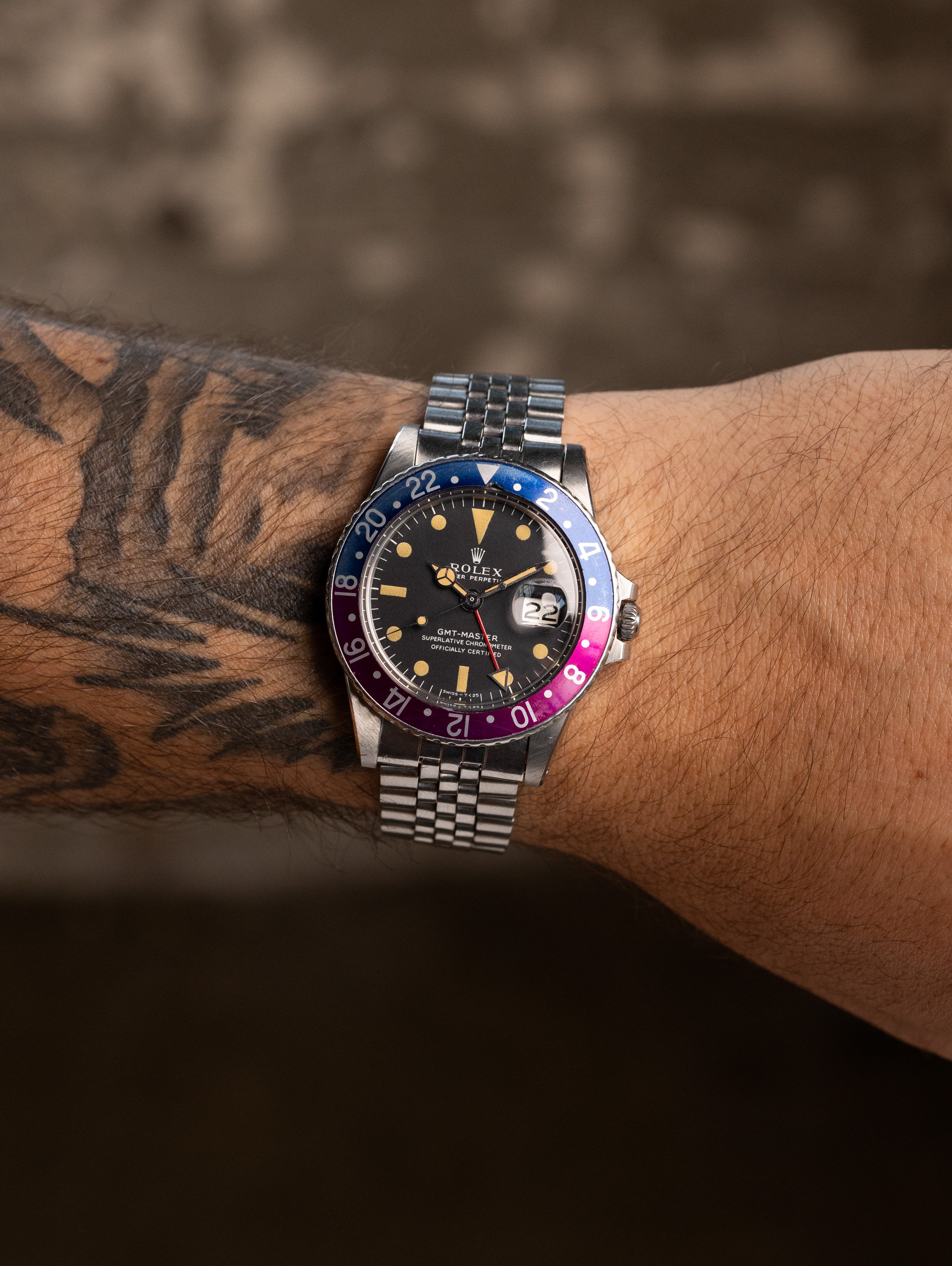 Rolex GMT-Master Ref. 1675 'Fuchsia' - 'Long-E' Dial