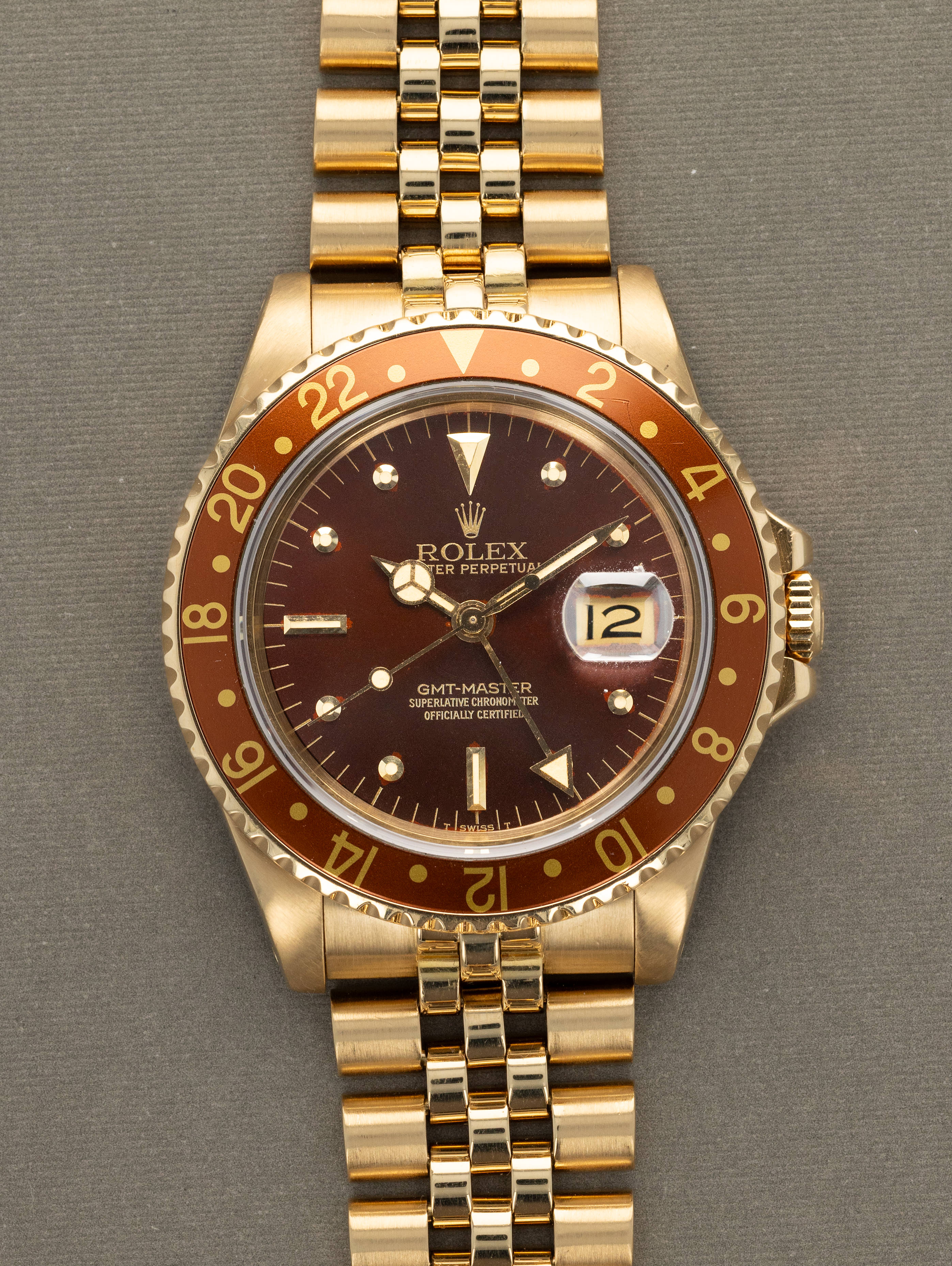 Rolex GMT-Master Date Ref. 16758 - Brown Sunburst 'Nipple' Dial