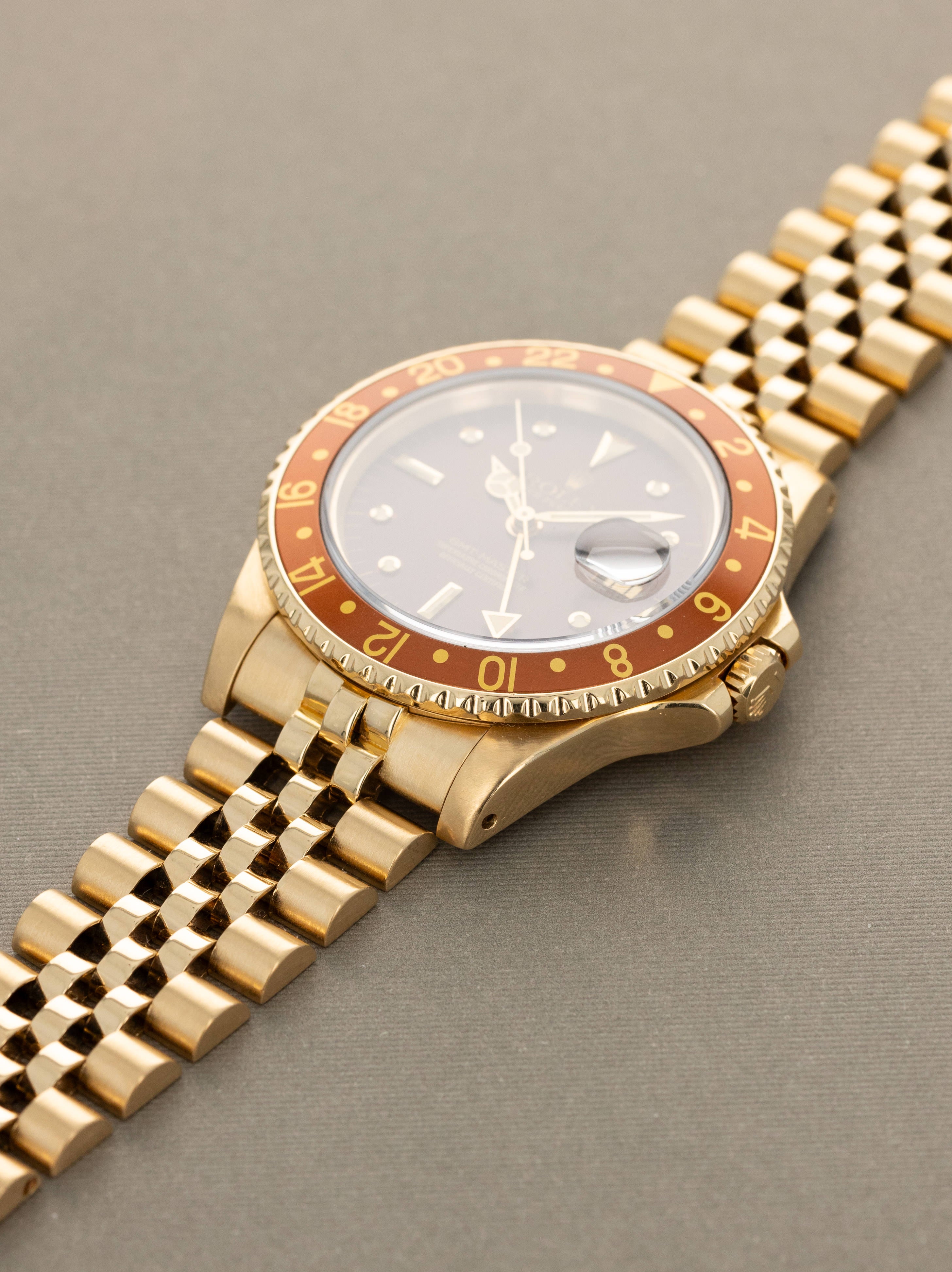 Rolex GMT-Master Date Ref. 16758 - Brown Sunburst 'Nipple' Dial