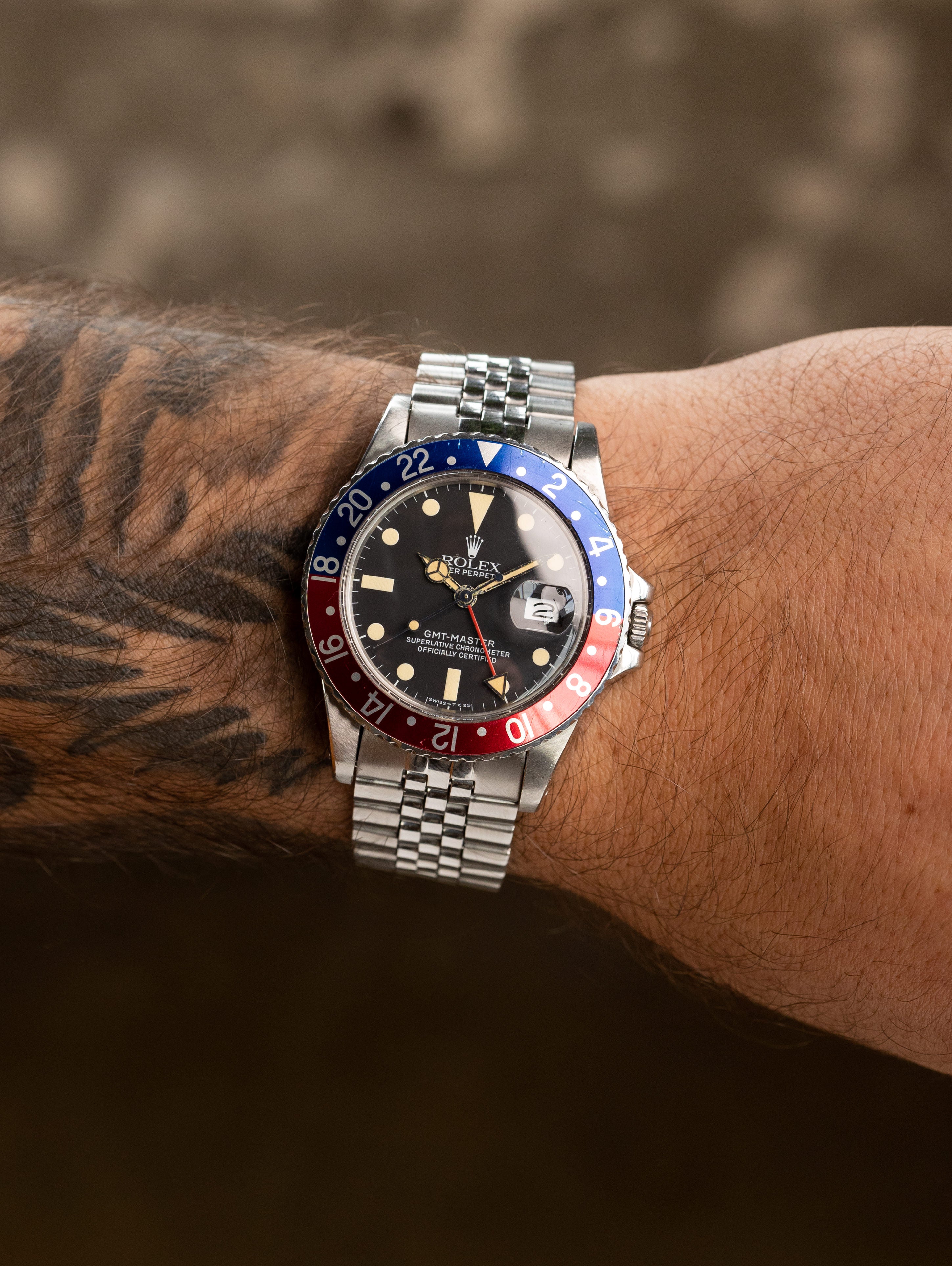 Rolex GMT-Master Ref. 16750 'Pepsi' - Transitional Matte Dial Unpolish