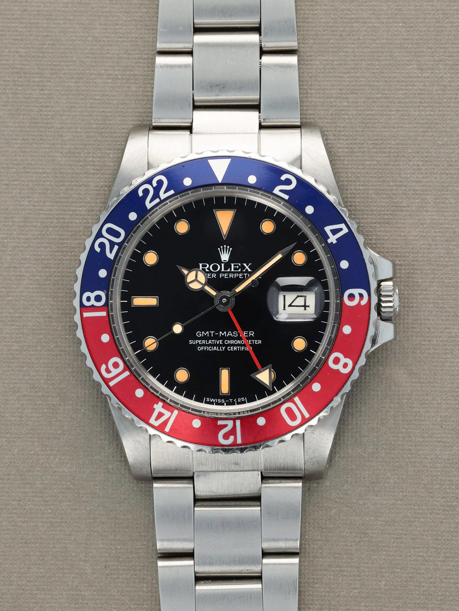 Rolex GMT-Master Ref. 16750 Pumpkin Unpolished