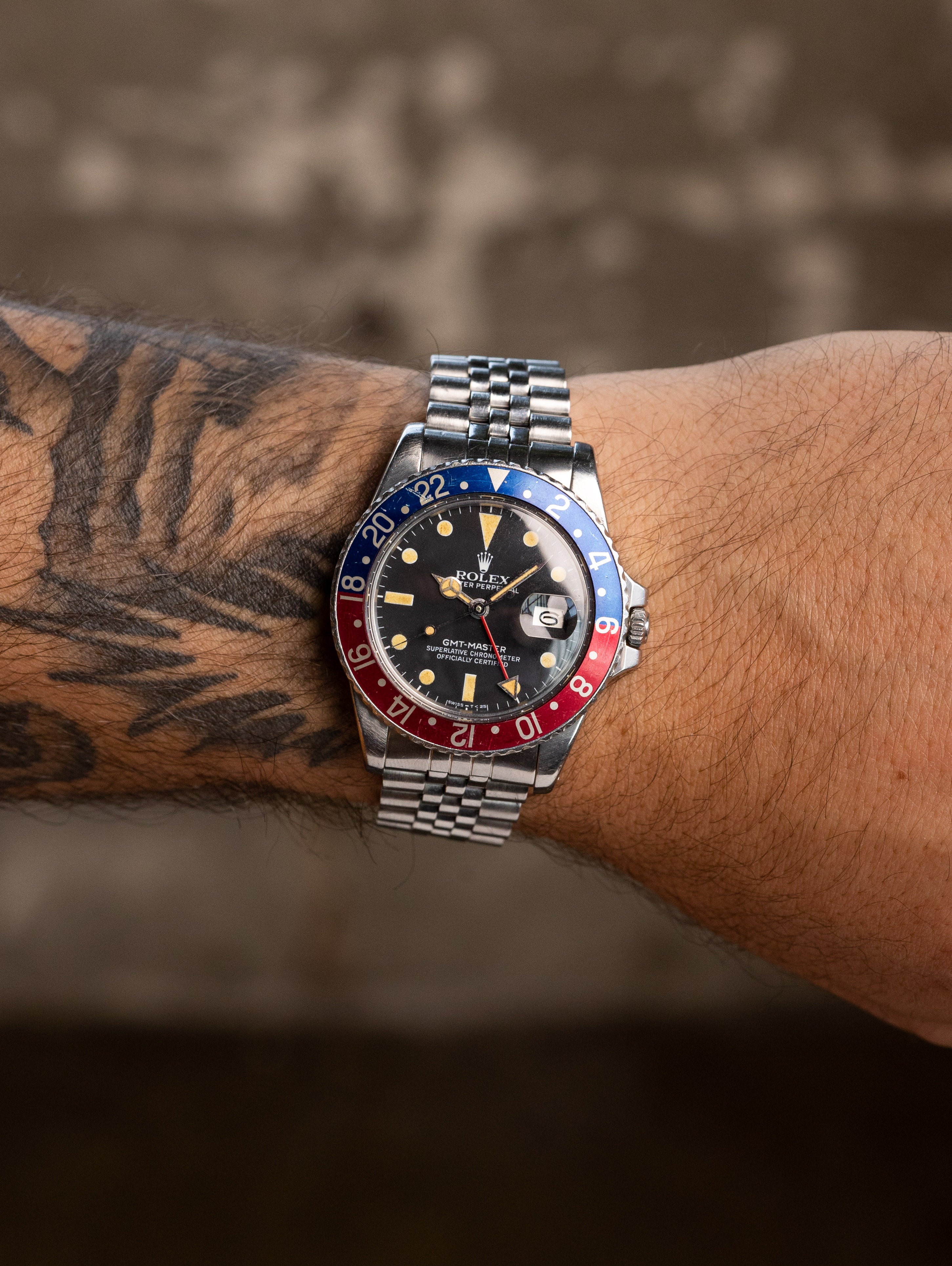 Rolex GMT-Master Ref. 16750 'Pepsi' - Transitional Matte Dial Unpolish
