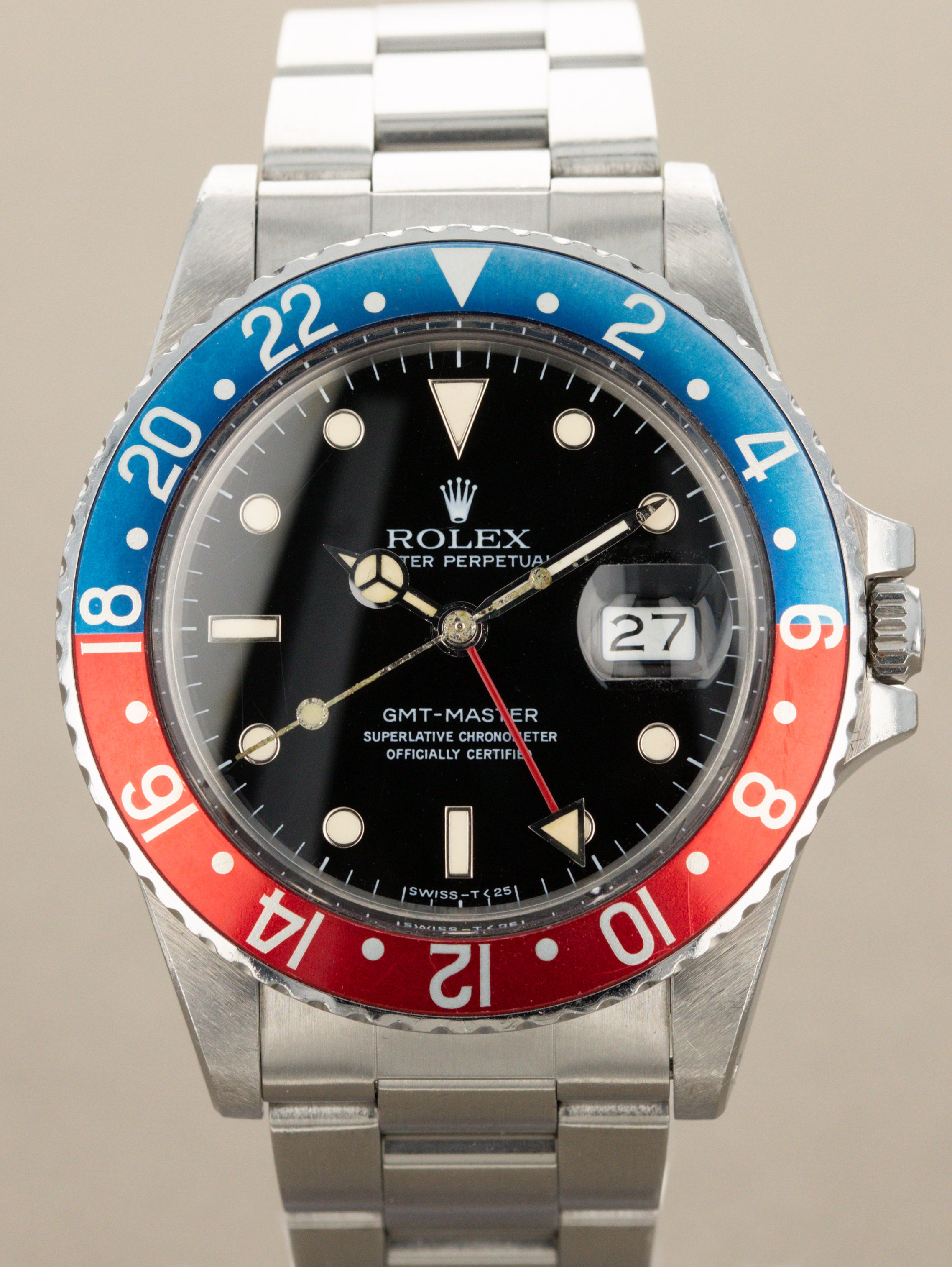 Rolex GMT-Master Ref. 16750 'Pepsi' - Gloss 'Spider' Dial Unpolished w/ Box & Papers