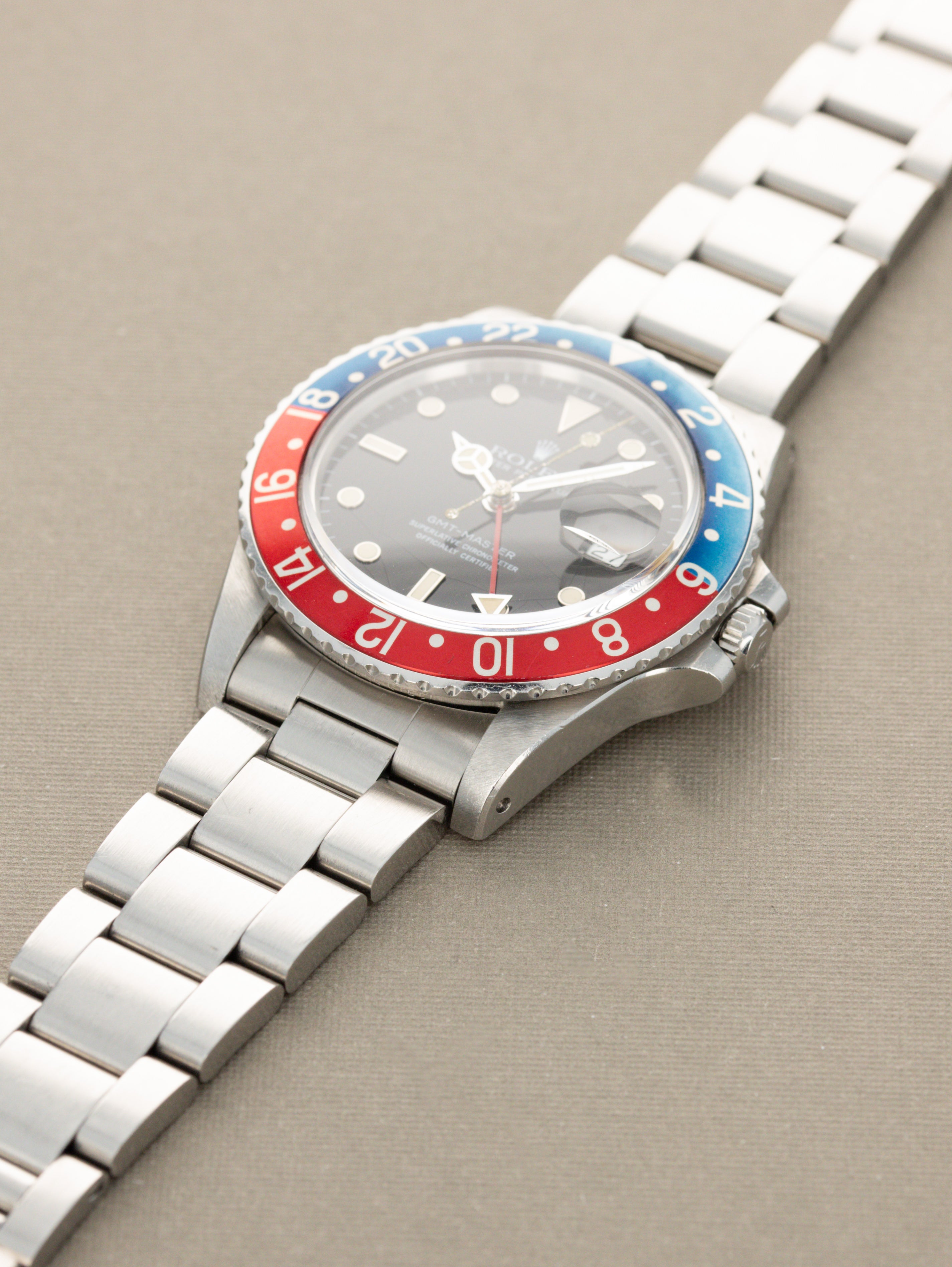 Rolex GMT-Master Ref. 16750 'Pepsi' - Gloss 'Spider' Dial Unpolished w/ Box & Papers