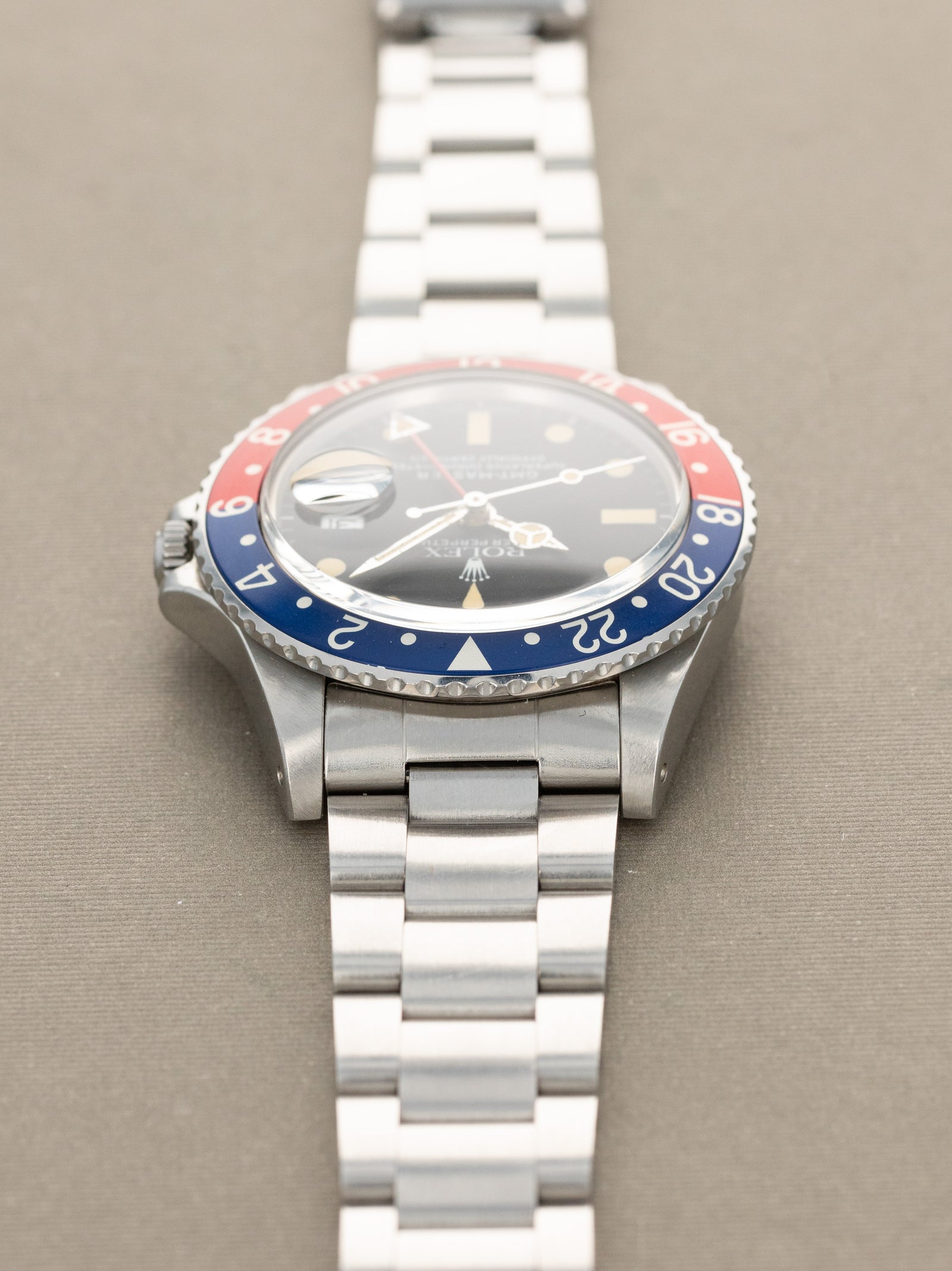 Rolex GMT-Master Ref. 16750 'Pepsi' - Transitional Matte Dial Caseback Sticker