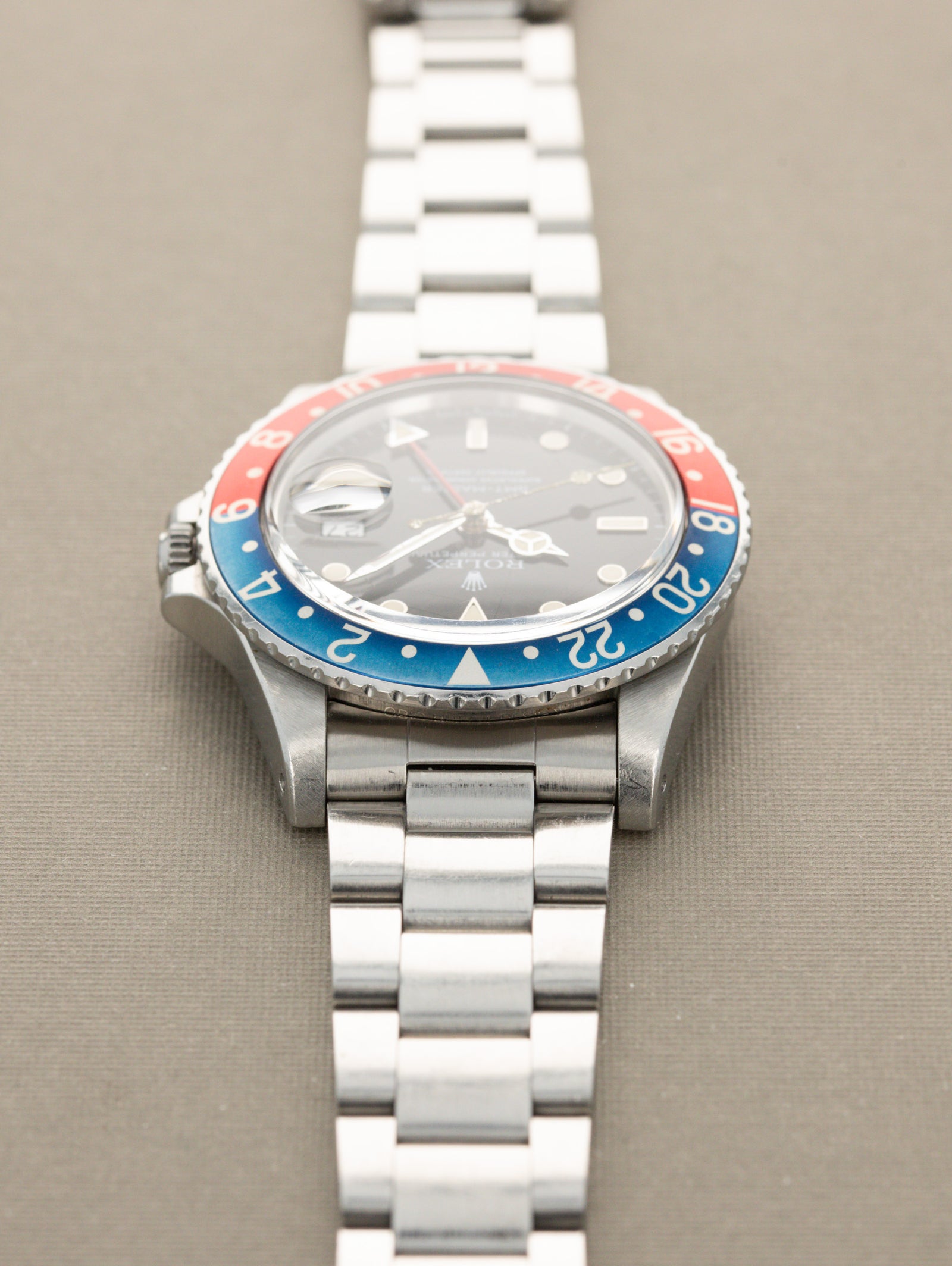 Rolex GMT-Master Ref. 16750 'Pepsi' - Gloss 'Spider' Dial Unpolished w/ Box & Papers