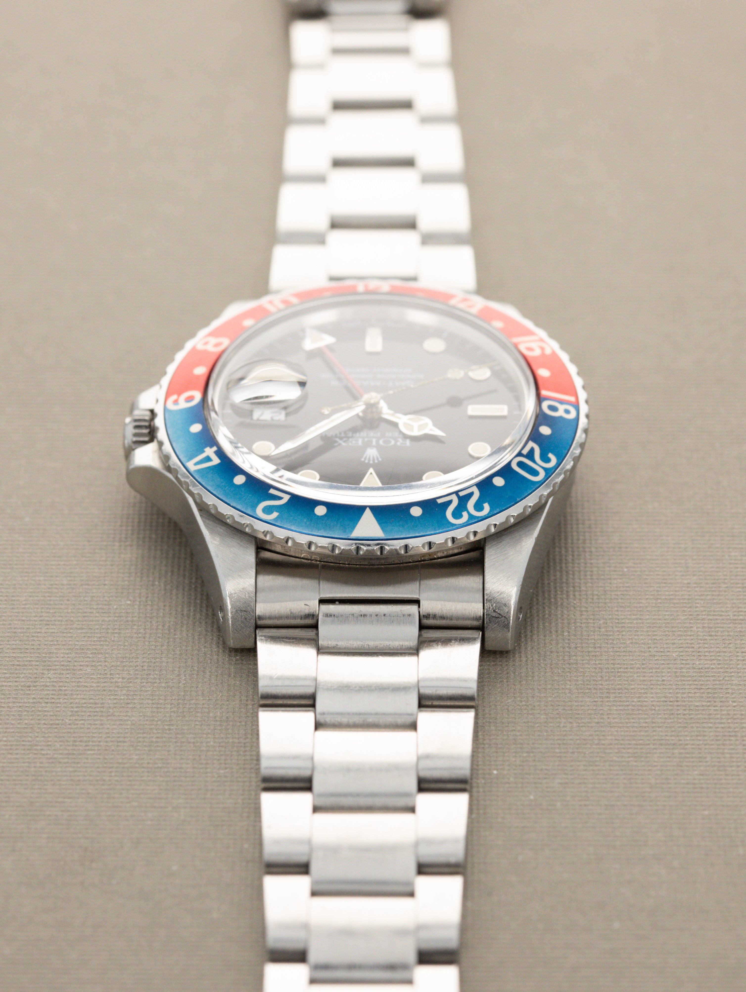 Rolex GMT-Master Ref. 16750 'Pepsi' - Gloss 'Spider' Dial Unpolished w/ Box & Papers
