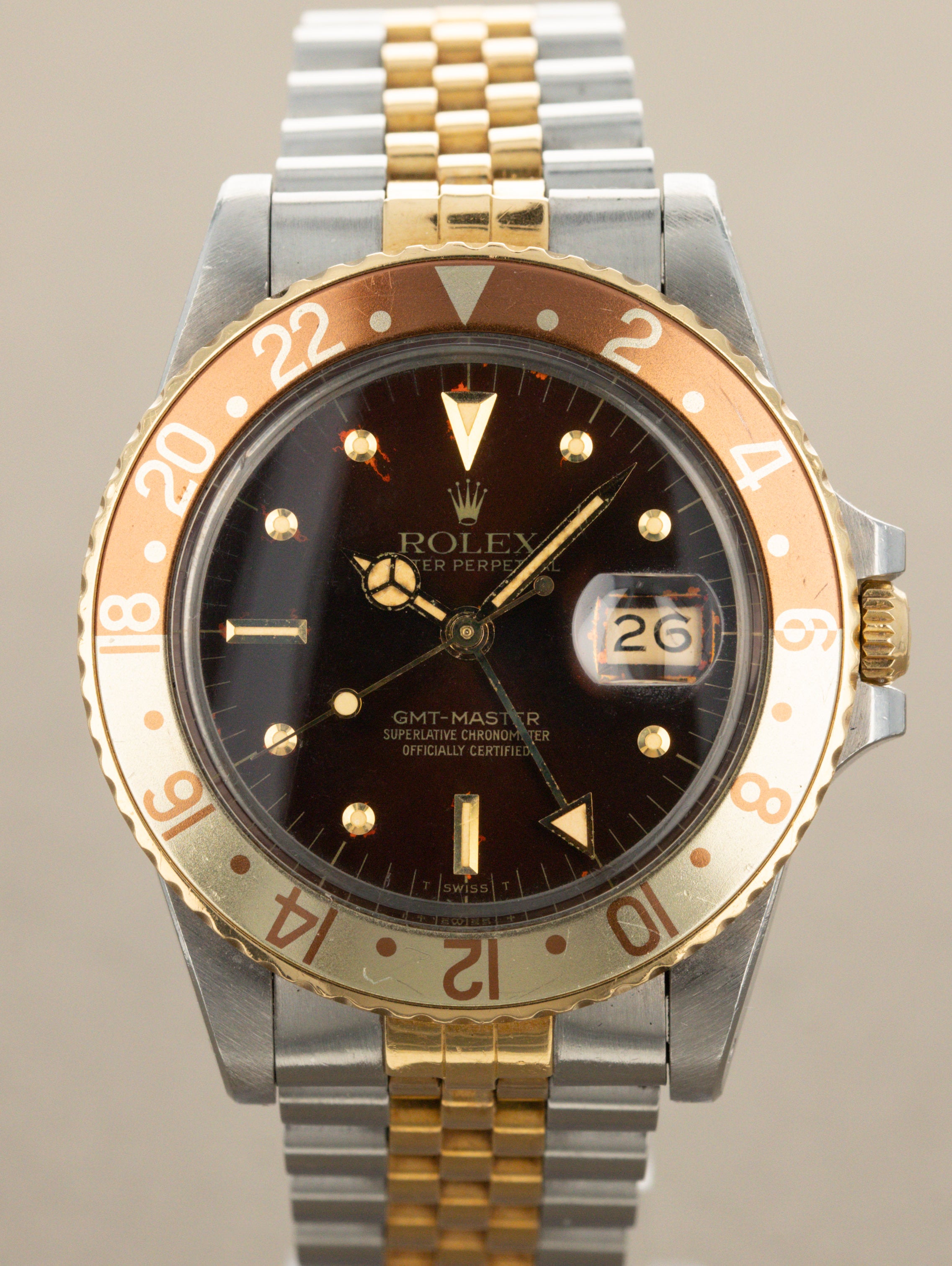 Rolex GMT-Master Ref. 16753 - Sunburst Brown 'Nipple' Dial Unpolished