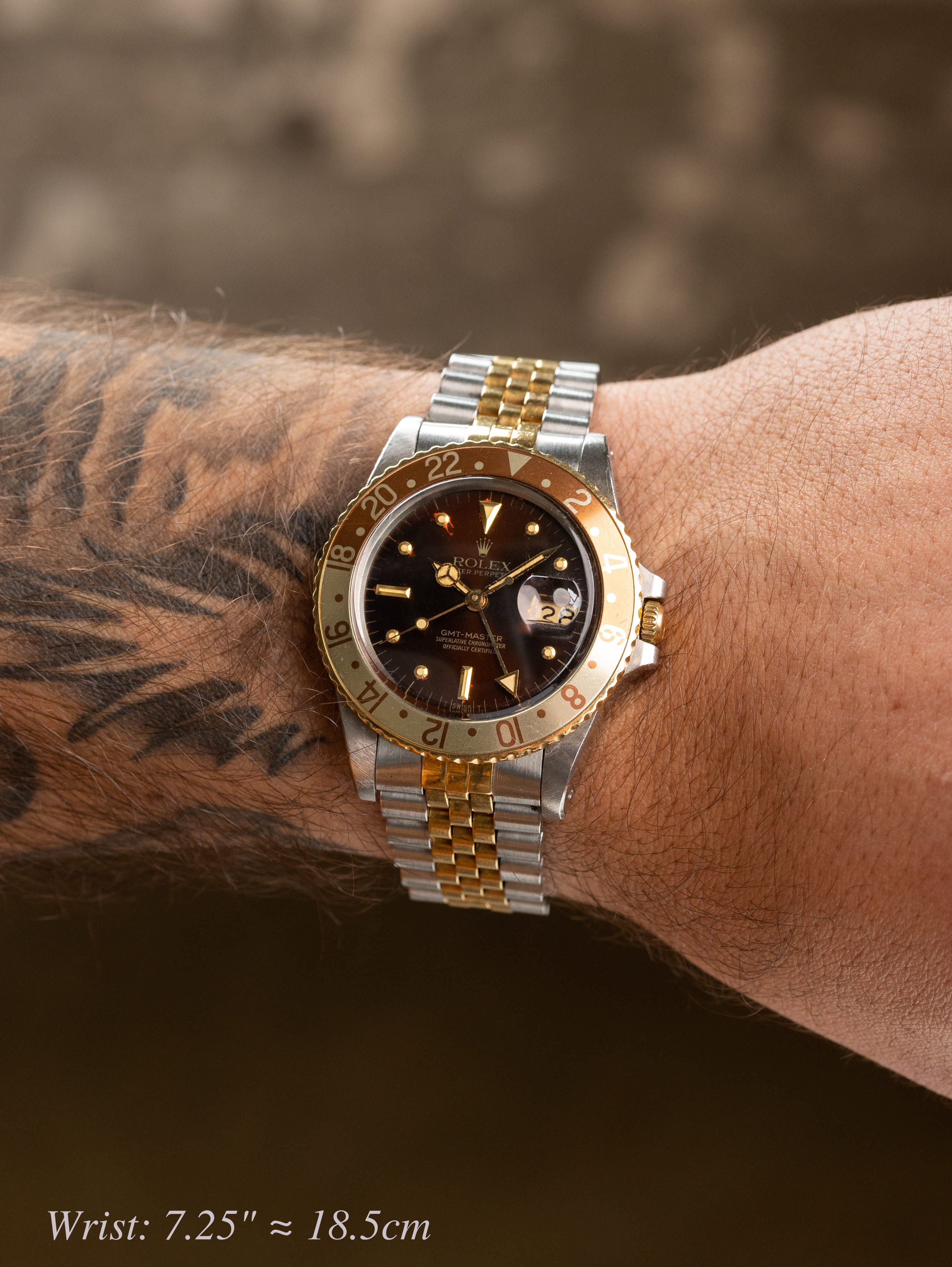 Rolex GMT-Master Ref. 16753 - Sunburst Brown 'Nipple' Dial Unpolished