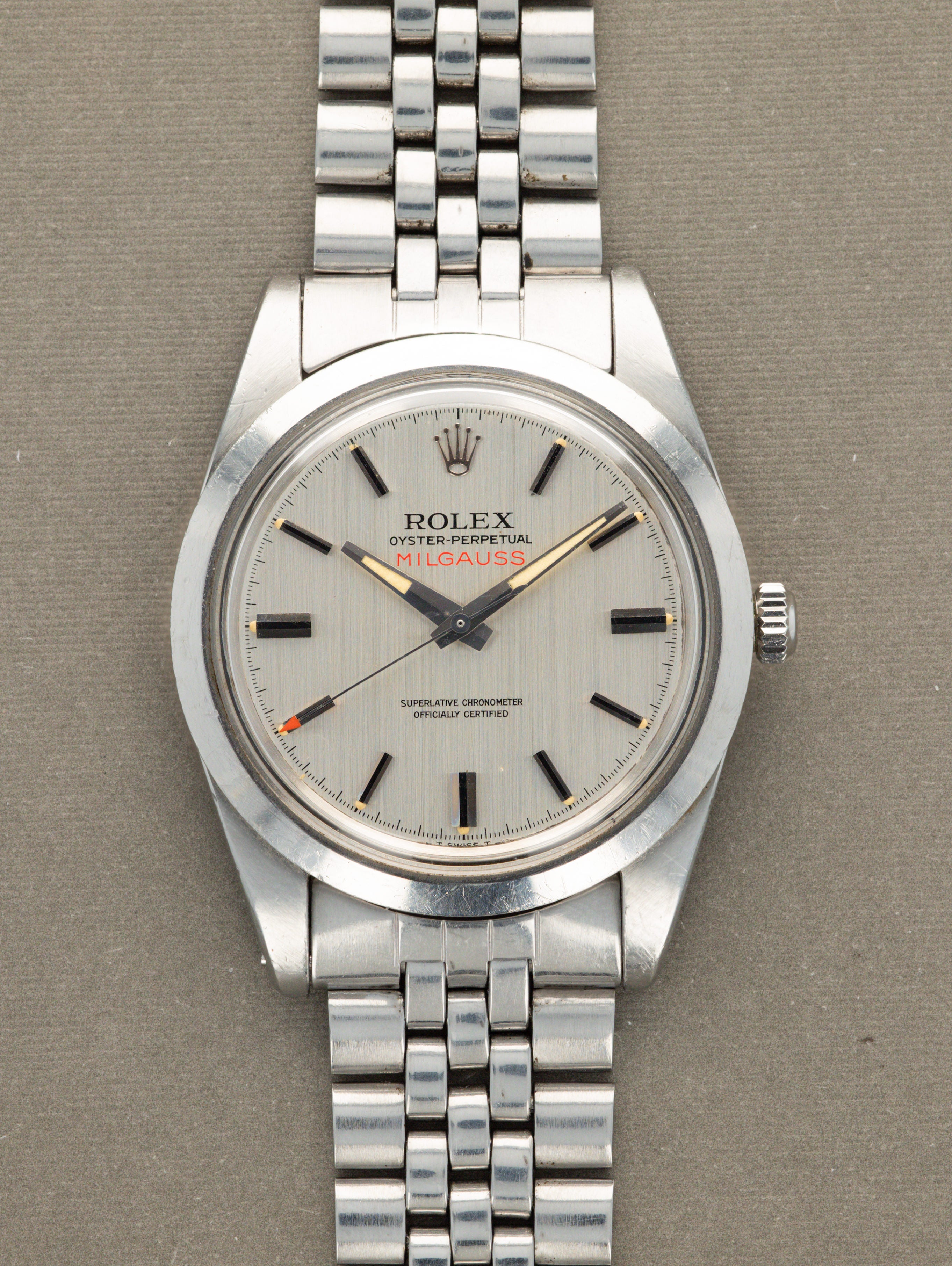 Milgauss Jubilee Vintage Rolex Milgauss 1019 Cern Dial Black Stick