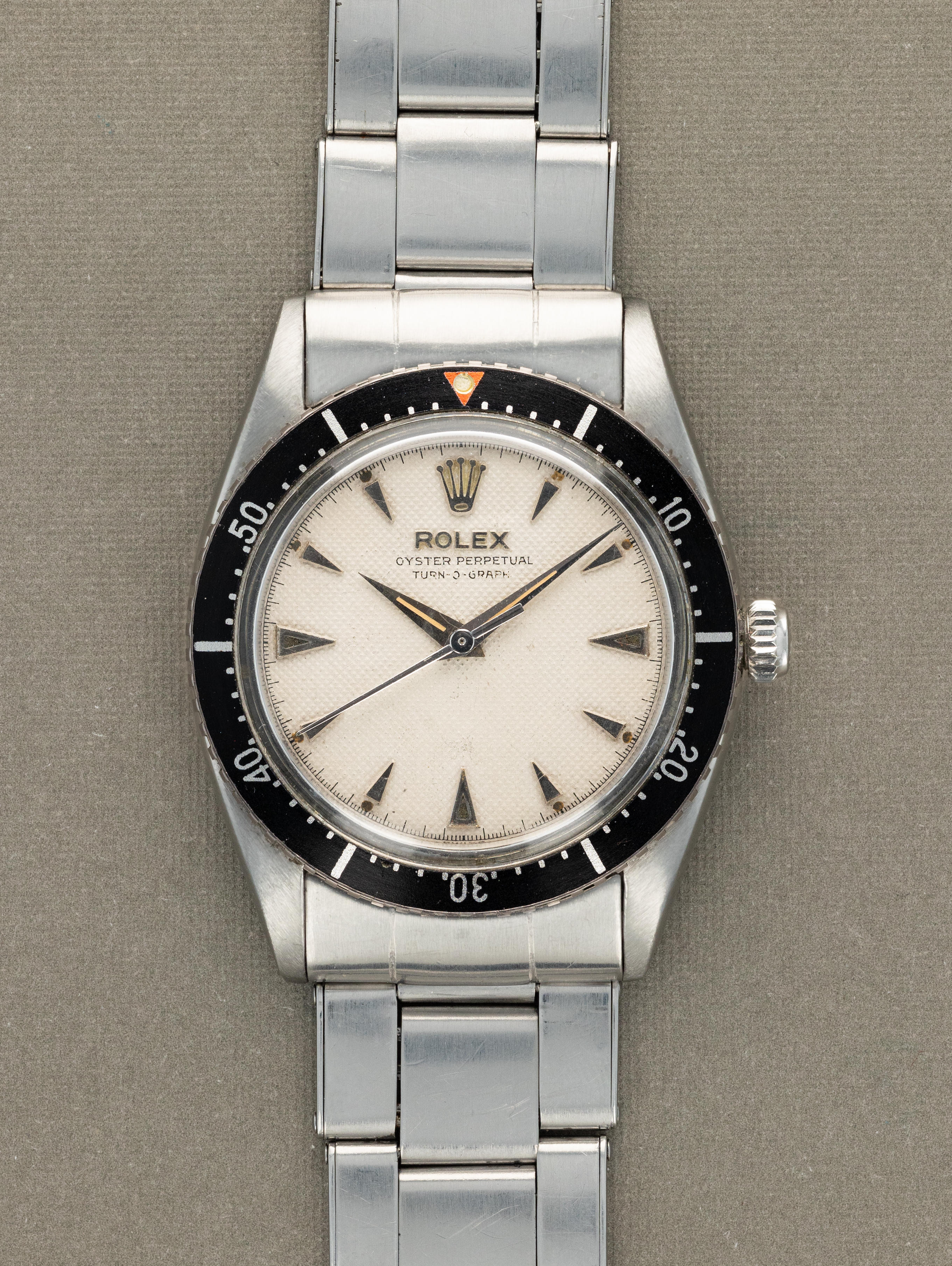 Rolex Turn-O-Graph Ref. 6202 - White 'Honeycomb' Dial