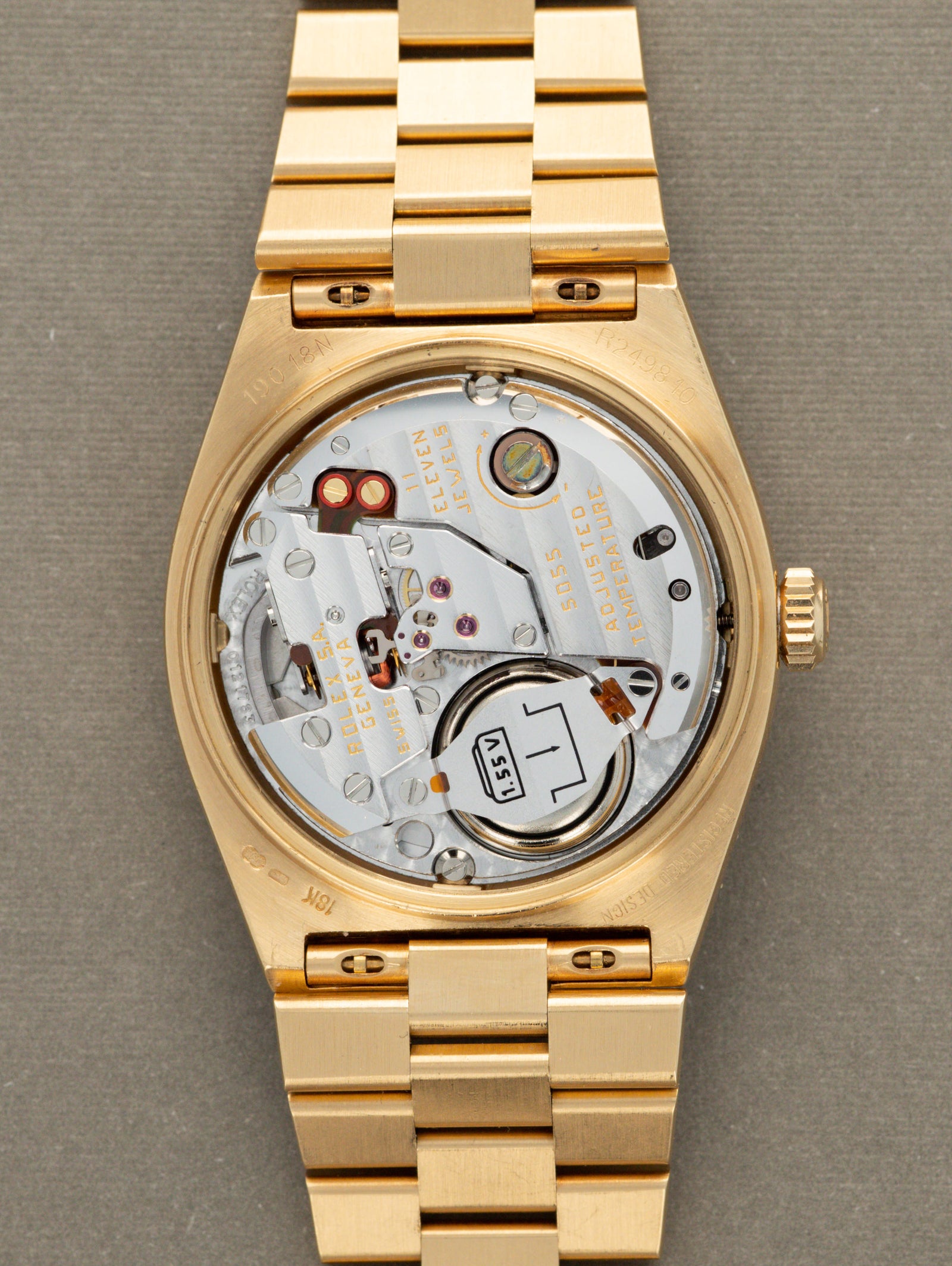 Rolex Oysterquartz Day-Date Ref. 19018N - 'Burlwood' Dial
