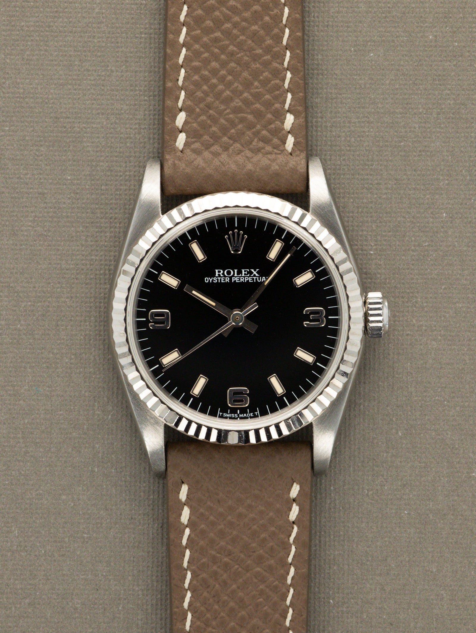 Rolex Oyster Perpetual Ref. 67514 'Midsize' - Gloss Black 'Explorer' Dial