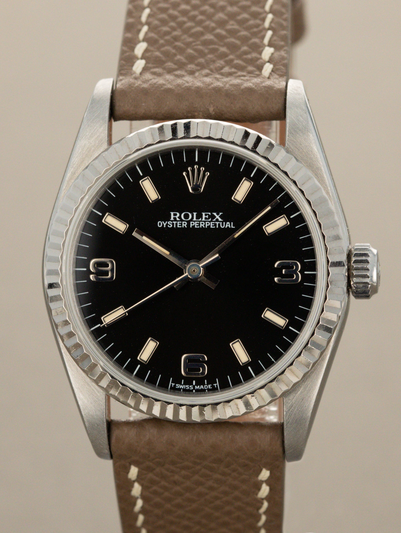 Rolex Oyster Perpetual Ref. 67514 'Midsize' - Gloss Black 'Explorer' Dial