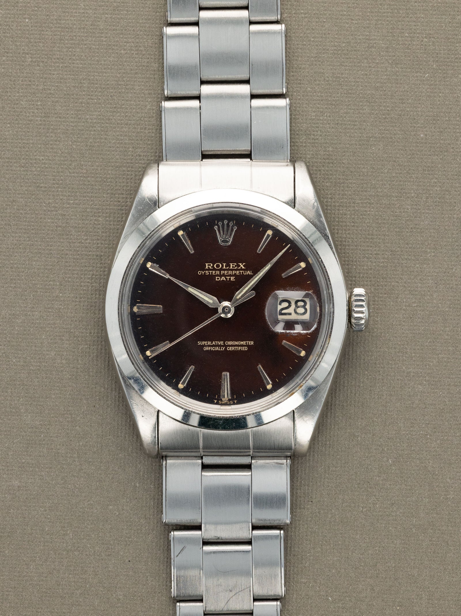 Rolex Oyster Perpetual Date Ref. 1500 - Tropical 'Gilt' Dial