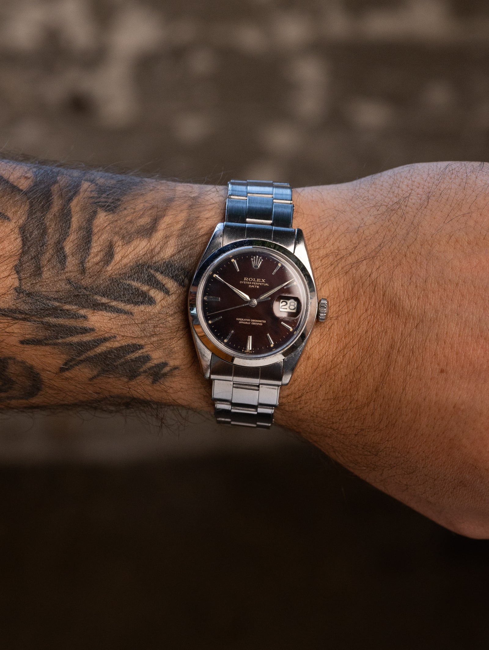 Rolex Oyster Perpetual Date Ref. 1500 - Tropical 'Gilt' Dial
