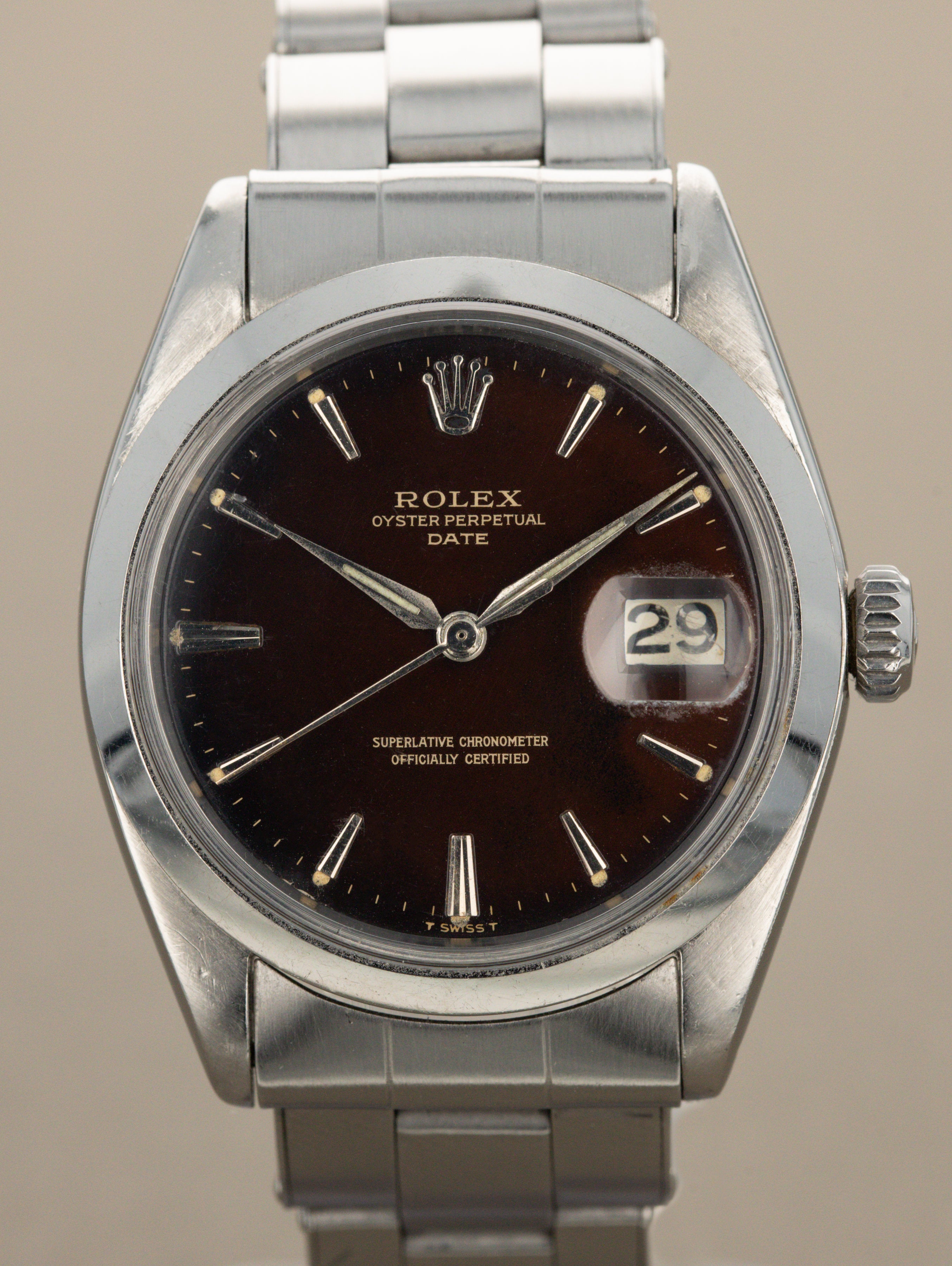 Rolex Oyster Perpetual Date Ref. 1500 - Tropical 'Gilt' Dial