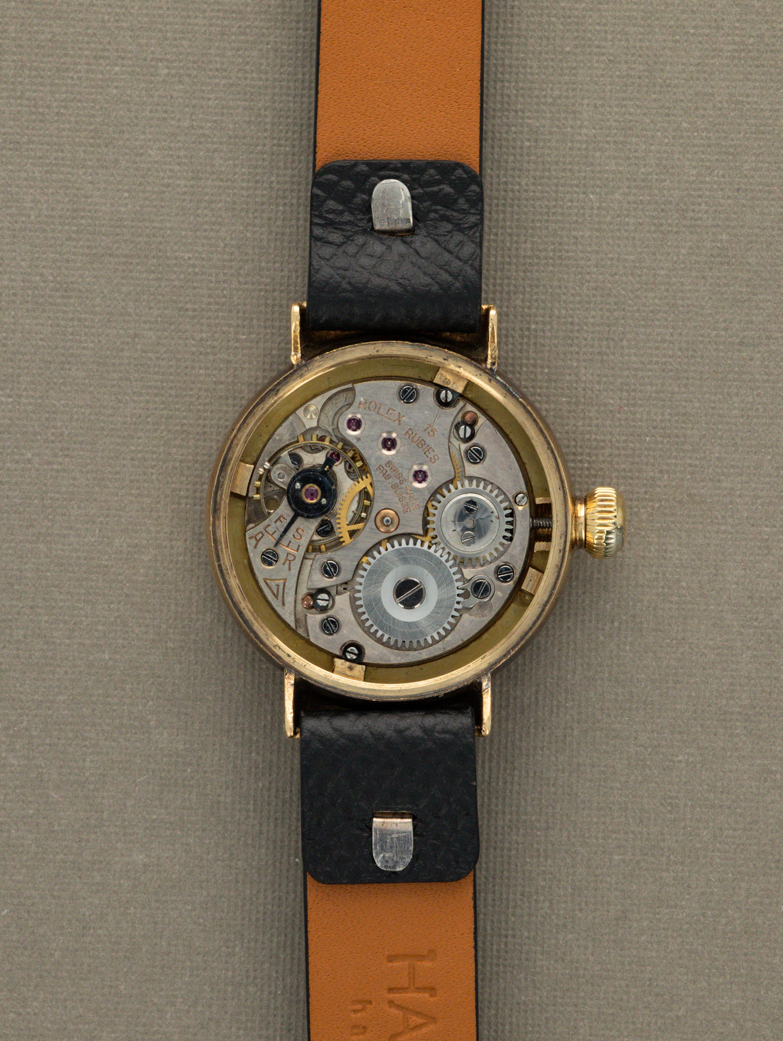 Rolex Oyster 'Hooded Lug' - Champagne 'Bow Tie' Dial 'C. Bucherer's' Signature